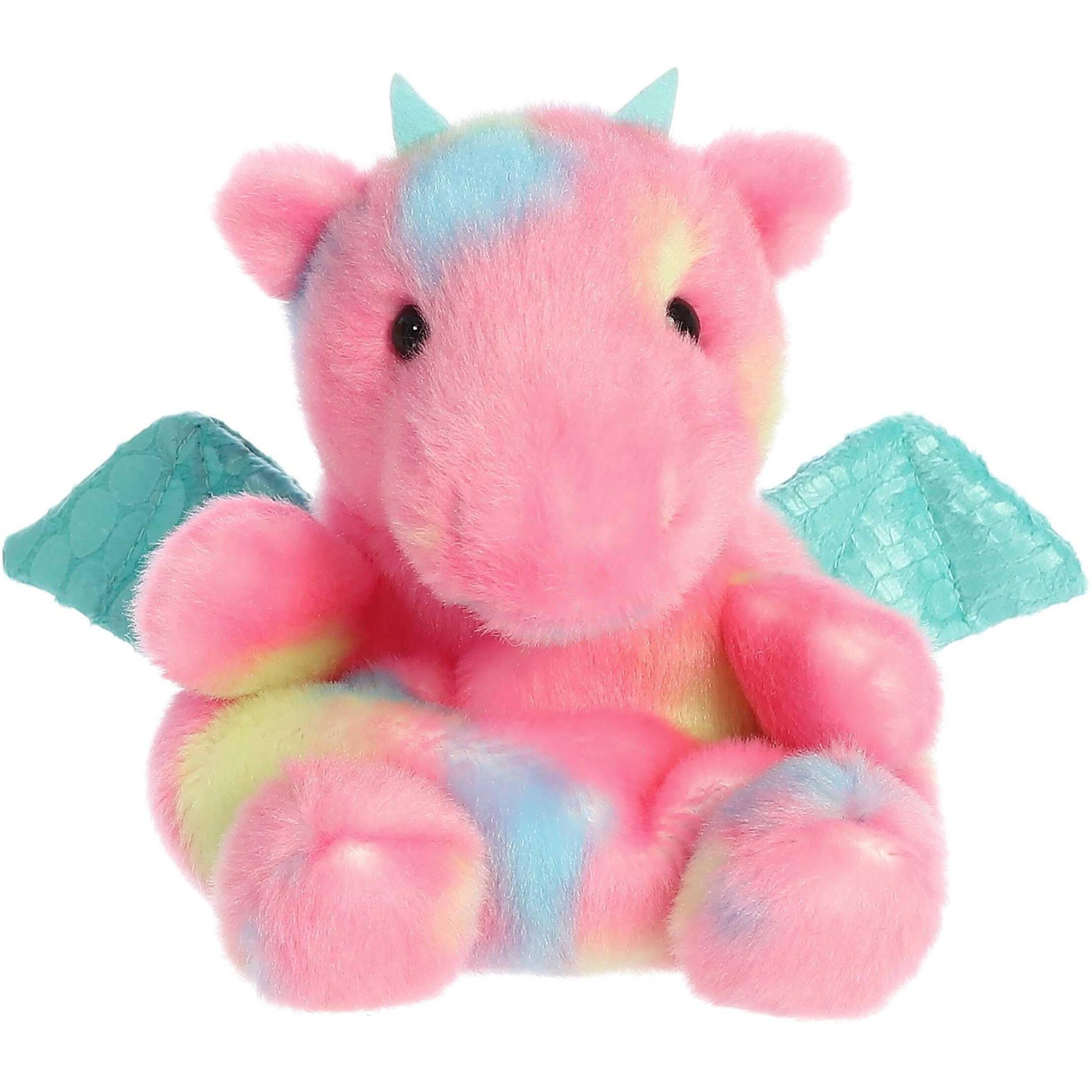 Aurora Adorable Palm Pals Anya Dragon Stuffed Animal - Pocket-Sized Play - Collectable Fun - Pink 5 Inches