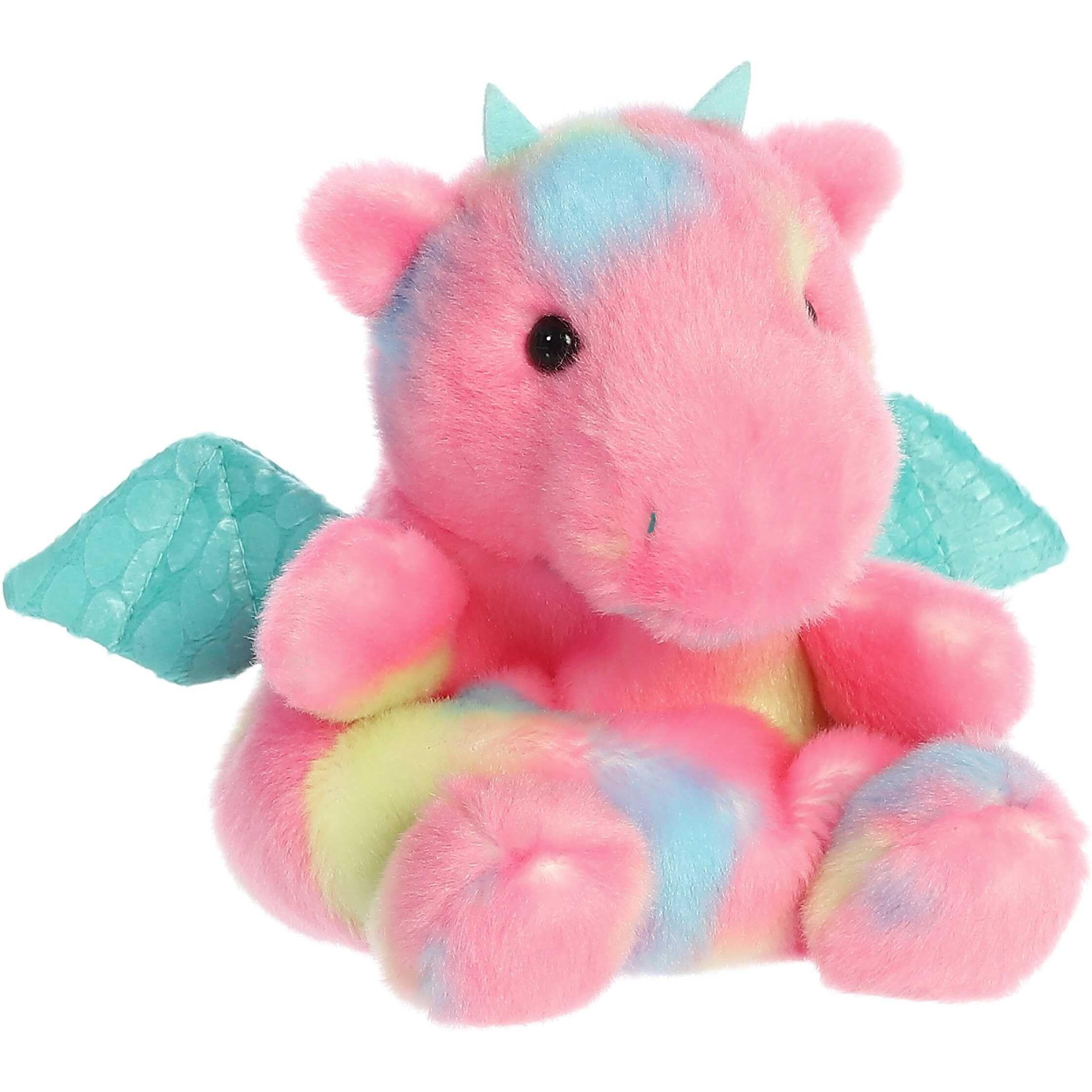 Aurora Adorable Palm Pals Anya Dragon Stuffed Animal - Pocket-Sized Play - Collectable Fun - Pink 5 Inches