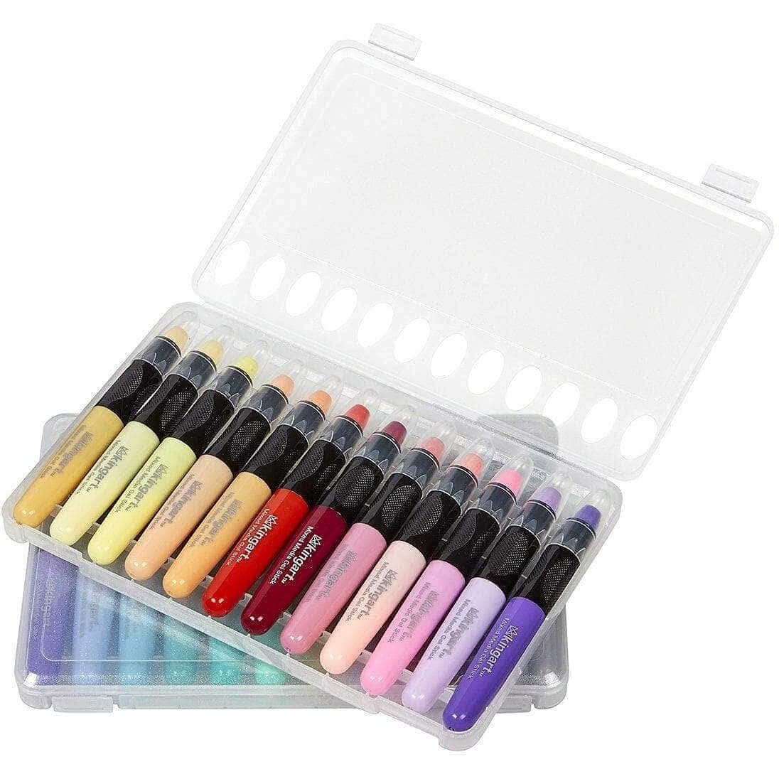 Kingart 583-24 Pastel Gel Stick Set  Artist Pigment Crayons  24 Unique Colors  Water Soluble  Creamy  And Odorless  Use On Paper  Wood  Canvas And More