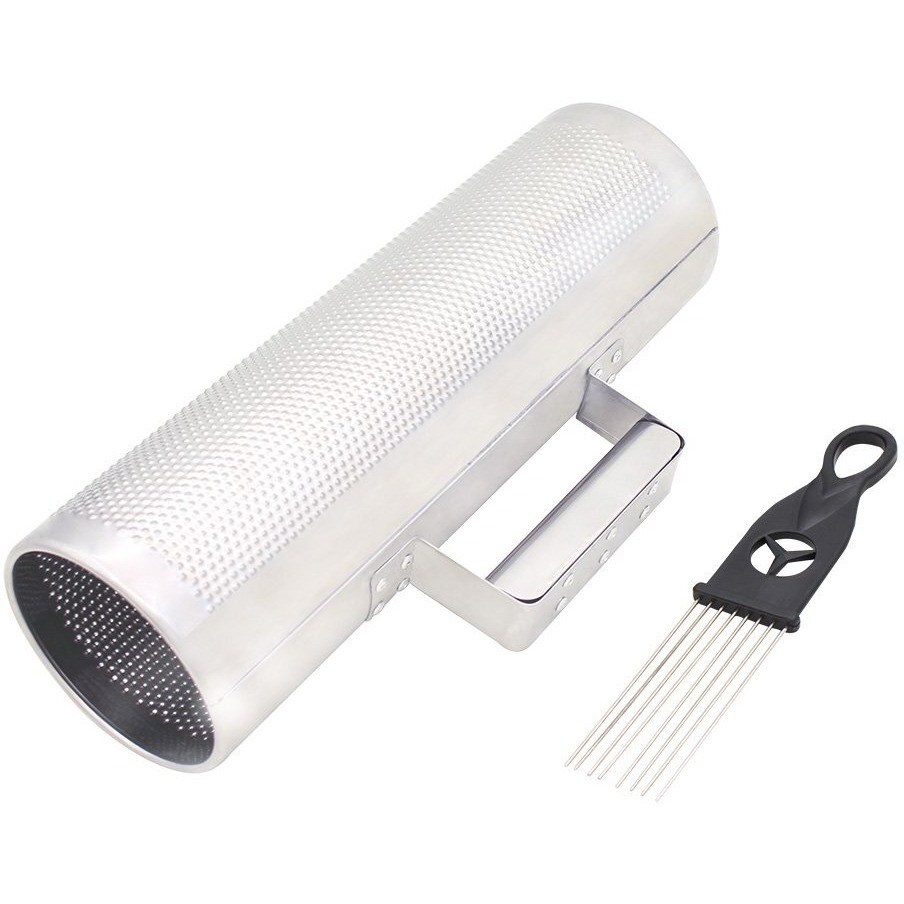 Mowind Stainless Steel Guiro 12"" * 4"" Percussion Instrument Musical Training Tool With Scraper