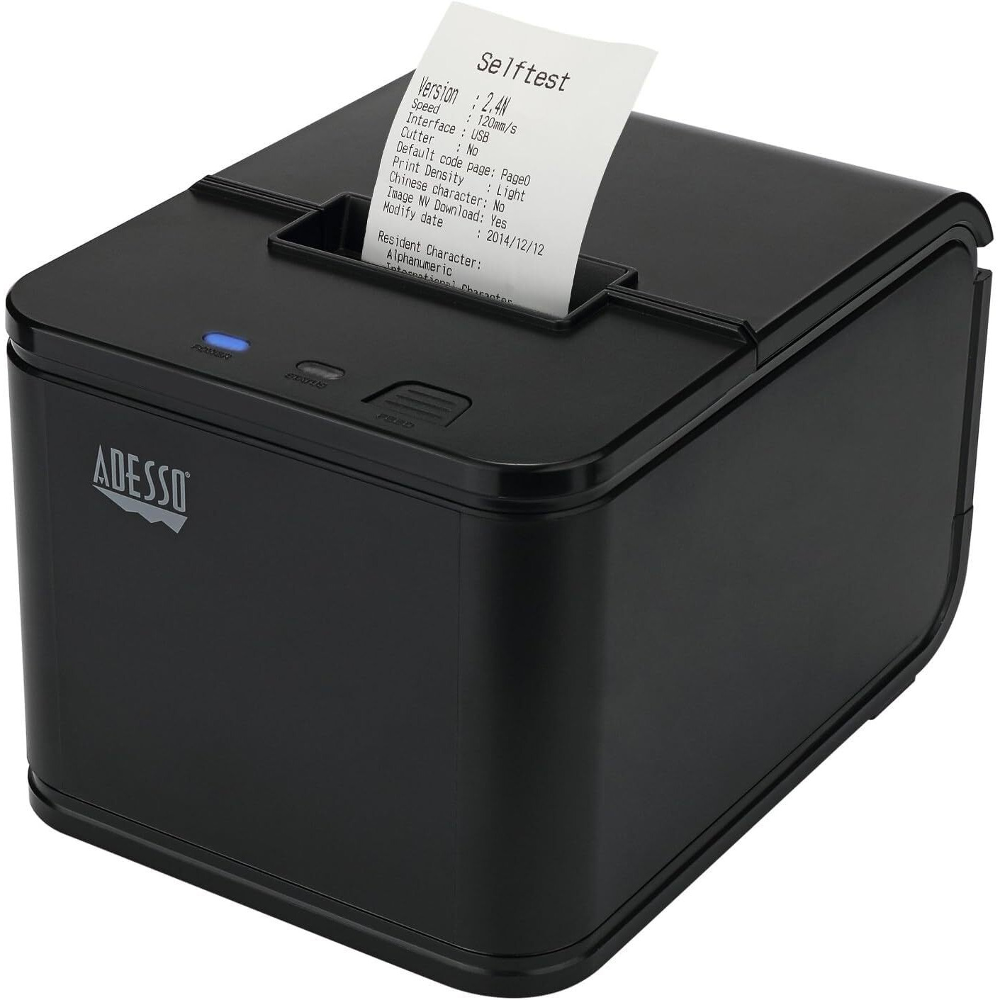 Adesso Nuprint 210 Thermal Receipt Printer  2"" (58Mm) Width  120Mm/S High-Speed  Compatible With Windows And Linux  Supports 1D Barcodes  Usb Interface  Cash Drawer Connectivity