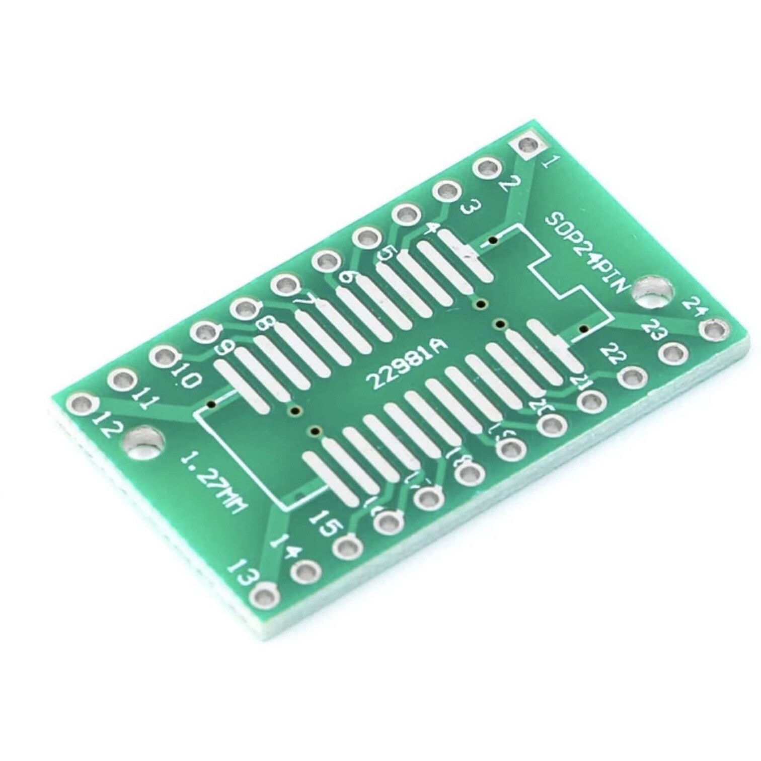 Cermant 35Pcs 7 Values Pcb Proto Boards Smd To Dip Adapter Plate Converter Sop Ssop Tssop Sop 8 Msop 10 Sop 14 Sop 16 Sop 20 Sop 24 Sop 28