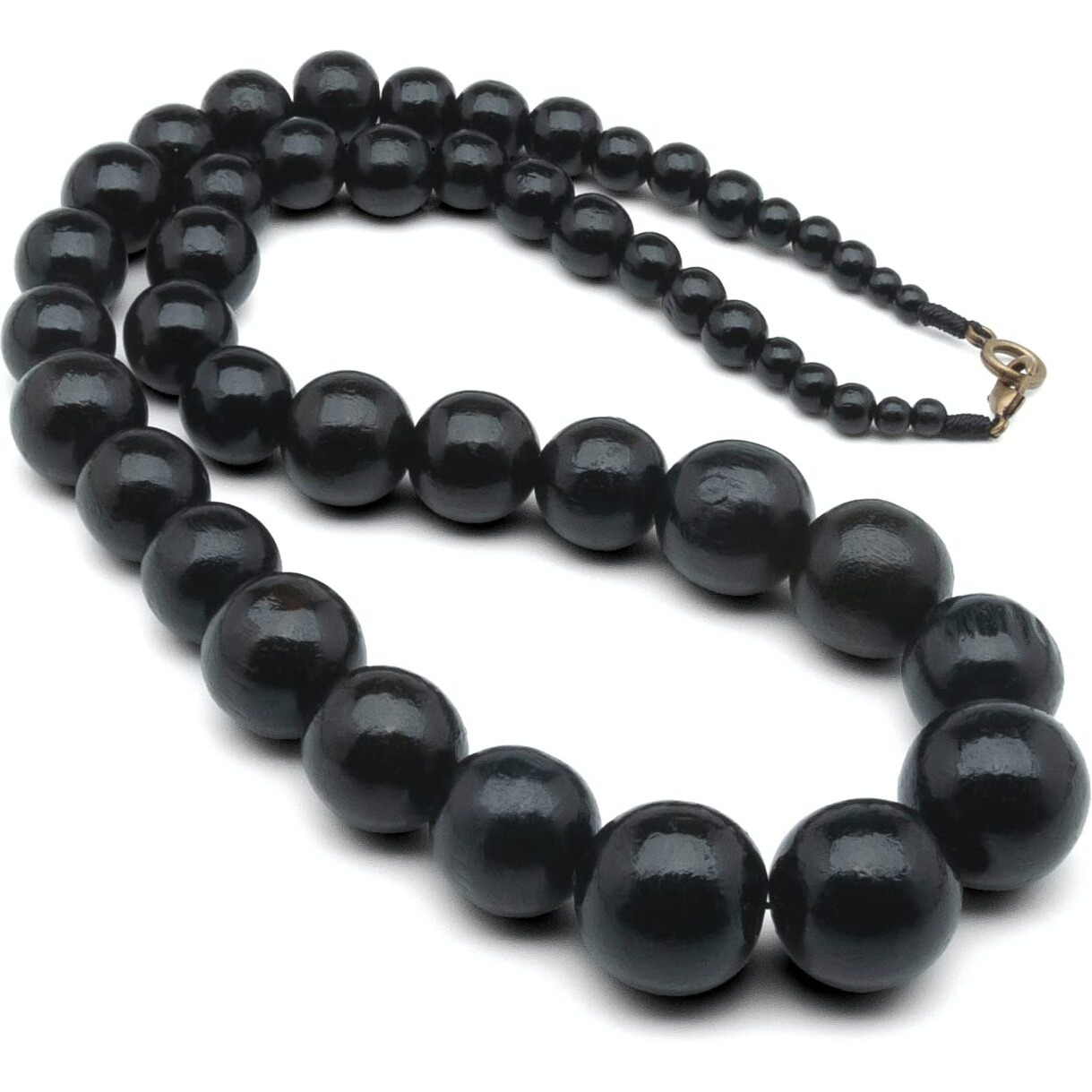 Nanalou Wooden Beads Necklace (Black)