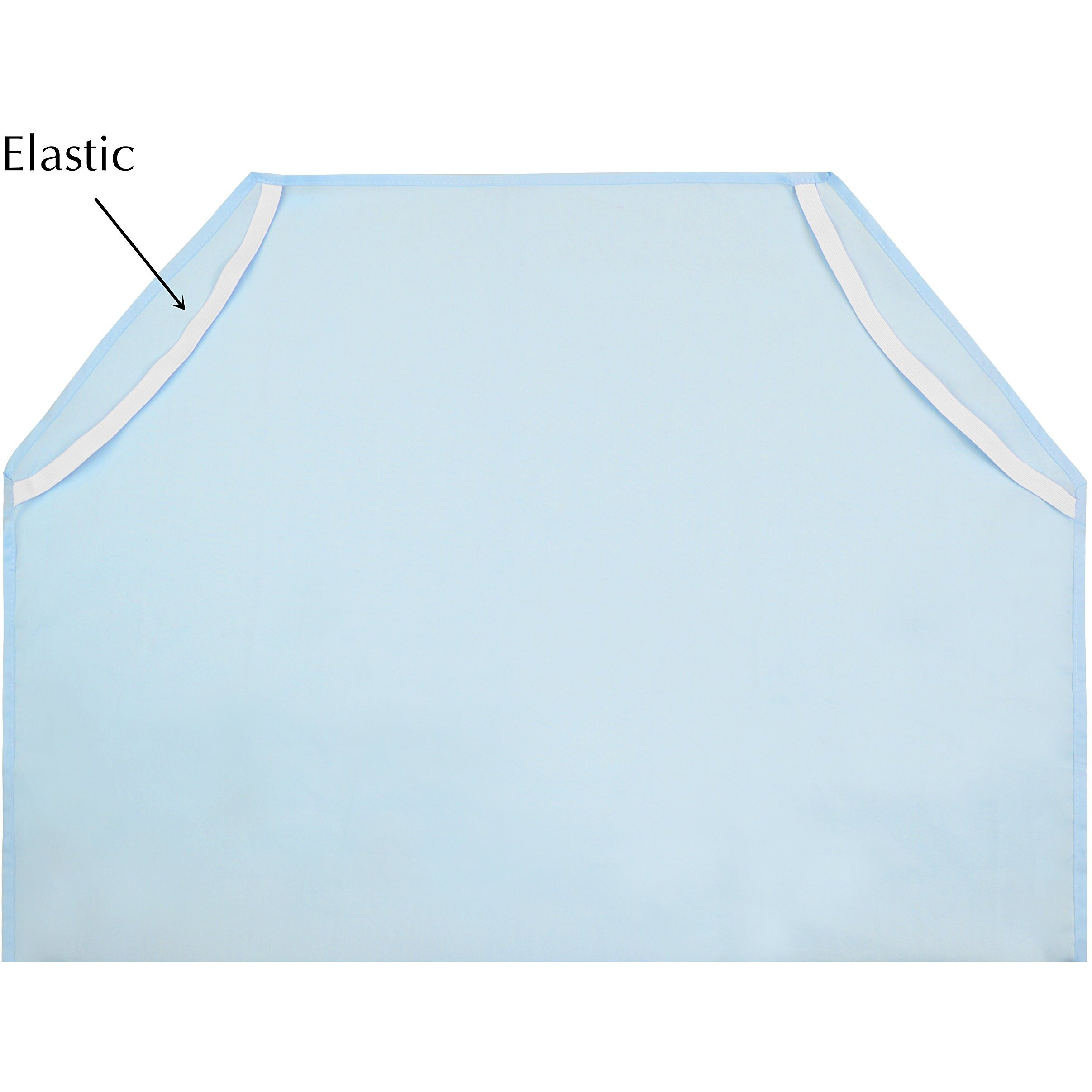 American Baby Company 10-Piece 100% Natural Cotton Percale Toddler Daycare/Pre-School Cot Sheet  Blue  23"" X 40""  Soft Breathable  For Boys And Girls