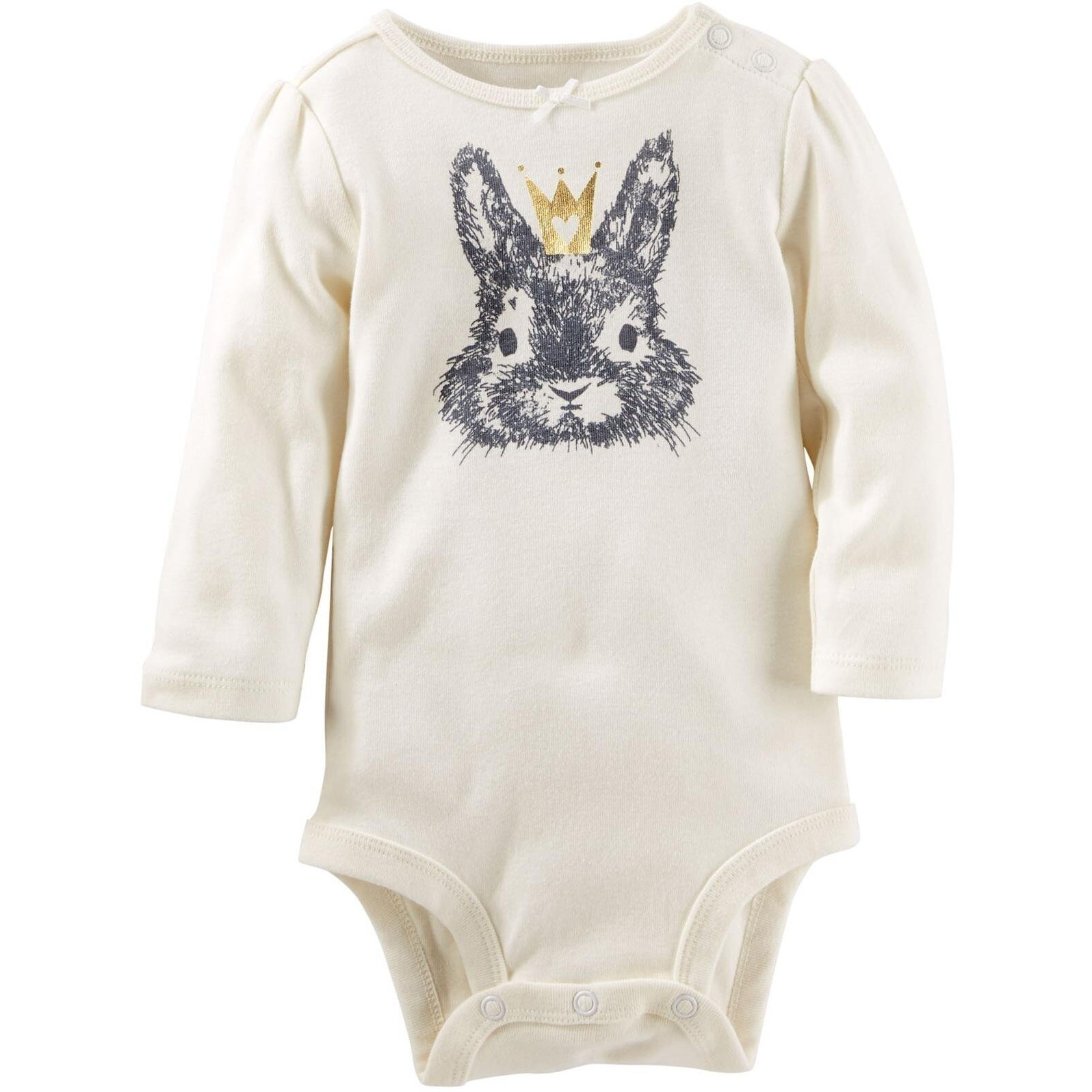 Oshkosh B'Gosh Baby Girls' Single Bodysuit 11648410  White  9M