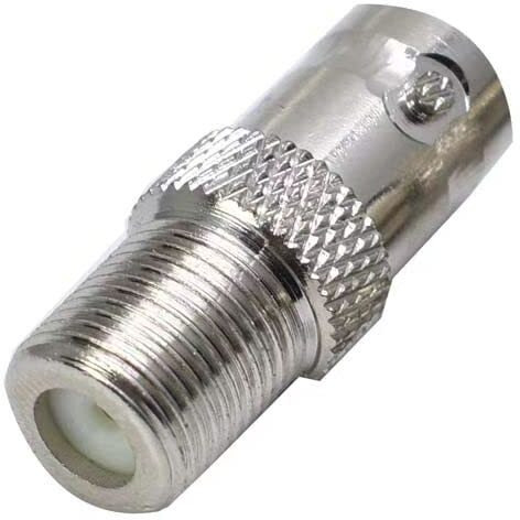 Supmory F To Bnc Connector Adapter  Bnc Female To F Female Coax Adapter 75 Ohm 2-Pack