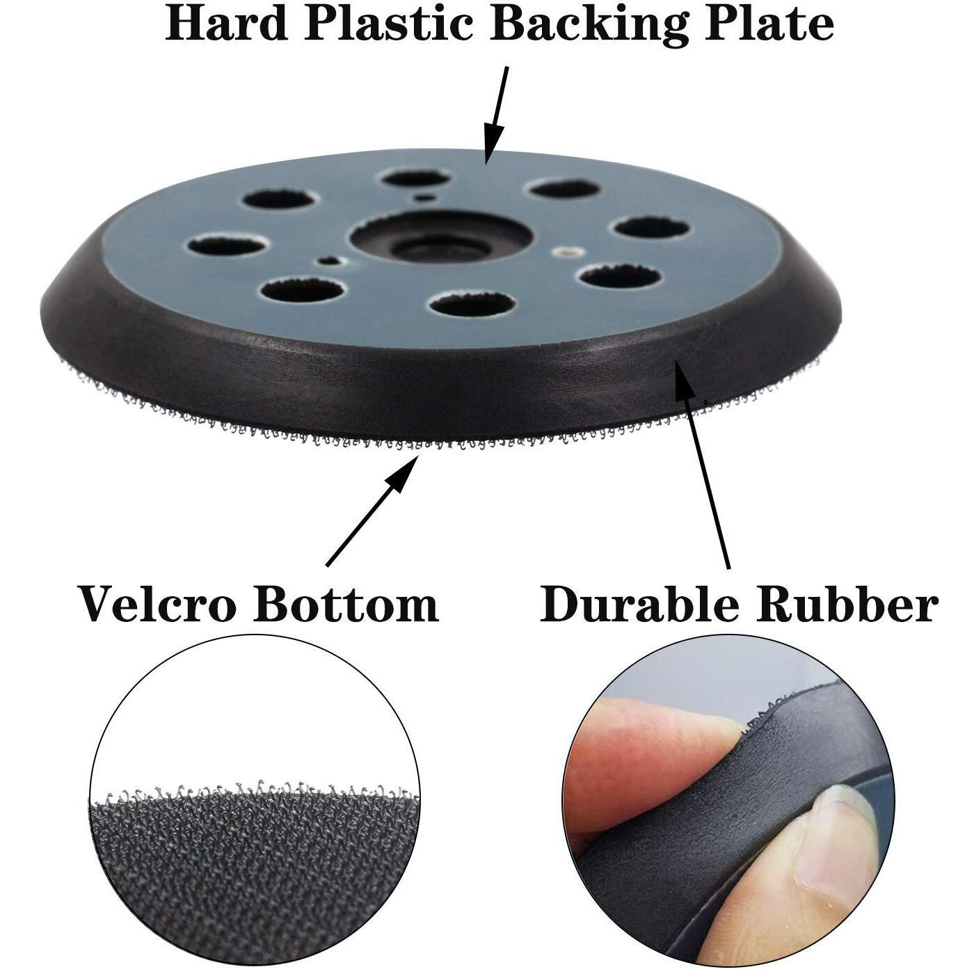 5-Inch Sander Backing Replacement Pad For D26451 D26453 Dw421 Dw423 Compatible With Dewalt Orbital Palm Sander Dw4388