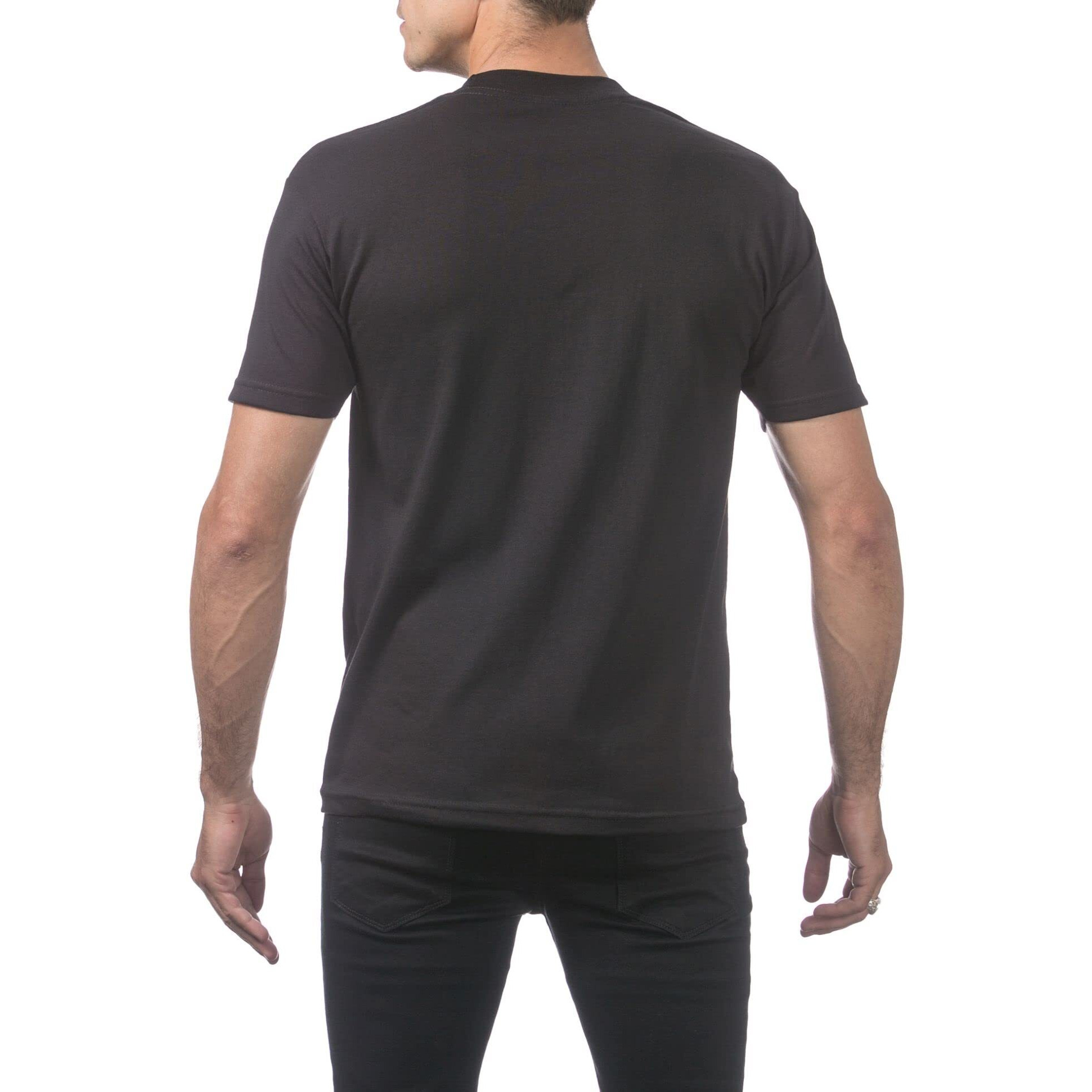 Pro Club Men's Comfort Cotton Short Sleeve T-Shirt  Black  Large