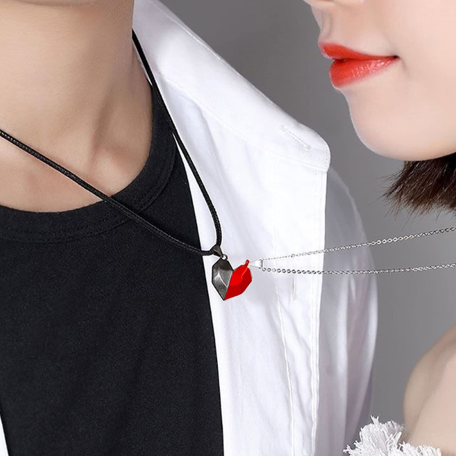 4Pcs Couples Bracelet And Necklace Couples Gifts For Him And Her Matching Necklace  Alloy  Alloy