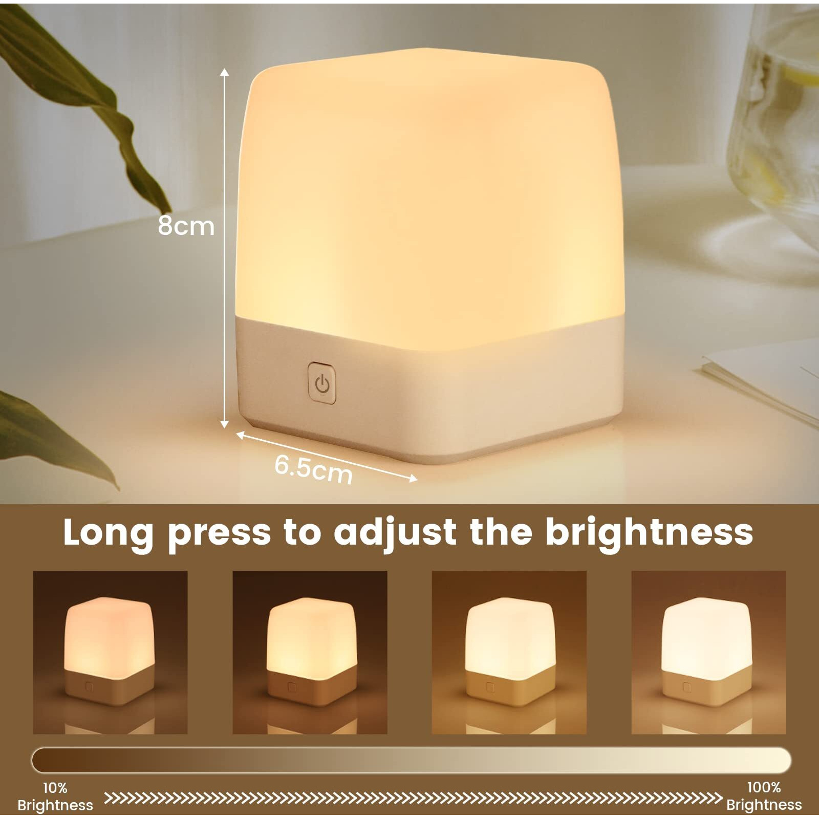 Izetianzhe Night Light For Kids  Led Touch Baby Night Light For Breastfeeding  Dimmable Nightlight For Bedroom Nursery Lamp Rechargeable Portable Night Light With Memory Function Bedside Light