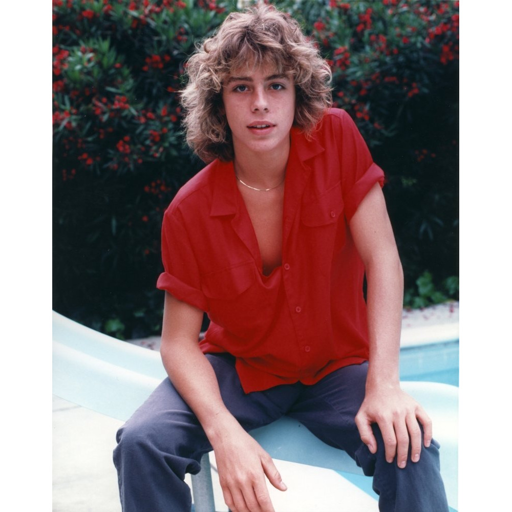 Leif Garrett On A Red Polo Sitting Pose Photo Print (8 X 10)