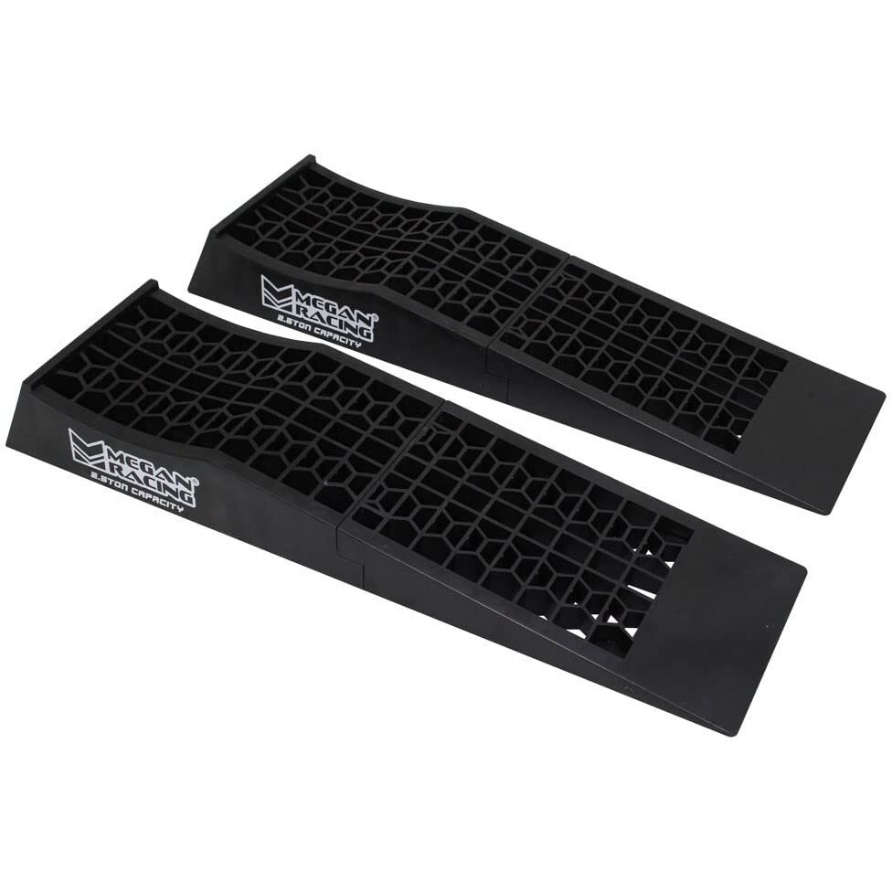 Megan Racing 2Pcs Universal Low Profile Drive-On Detachable Auto Service Ramp