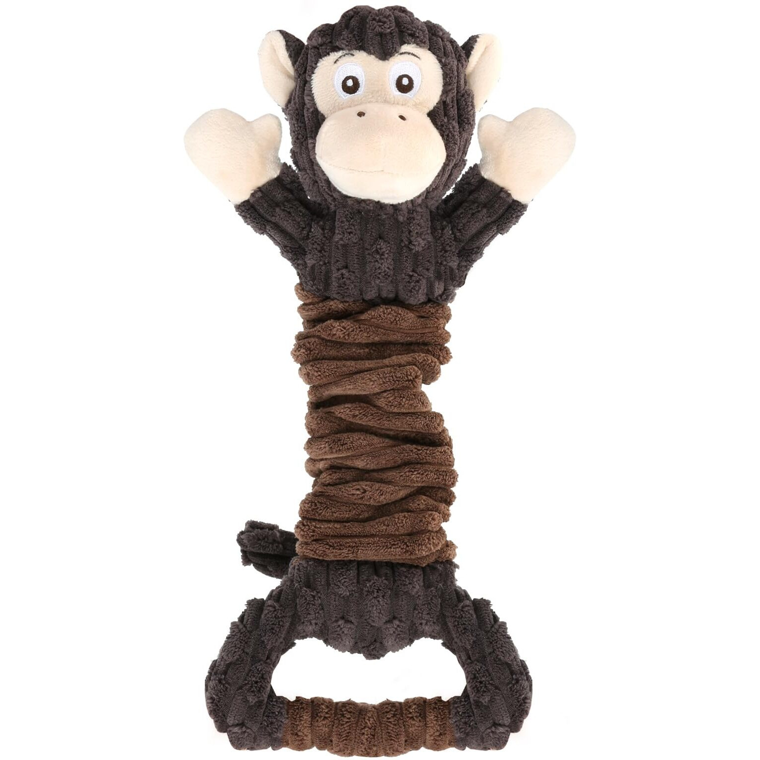 Letsmeet Dog Squeak Toys Plush Dog Toy With Crinkle Paper  Tug Of War Pull Interactive Dog Toys For Puppies  Small  Medium  Large Dogs