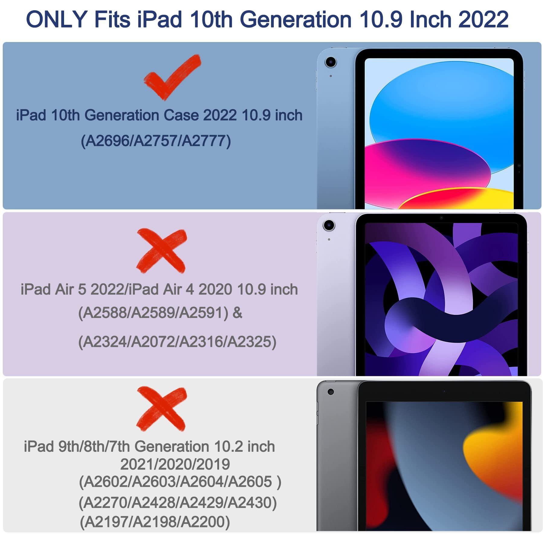 Rantice Ipad 10Th Generation Case  Pencil Holder & Kickstand - Slim  Glittery And Shockproof Bumper For Women And Girls  Clear Glitter