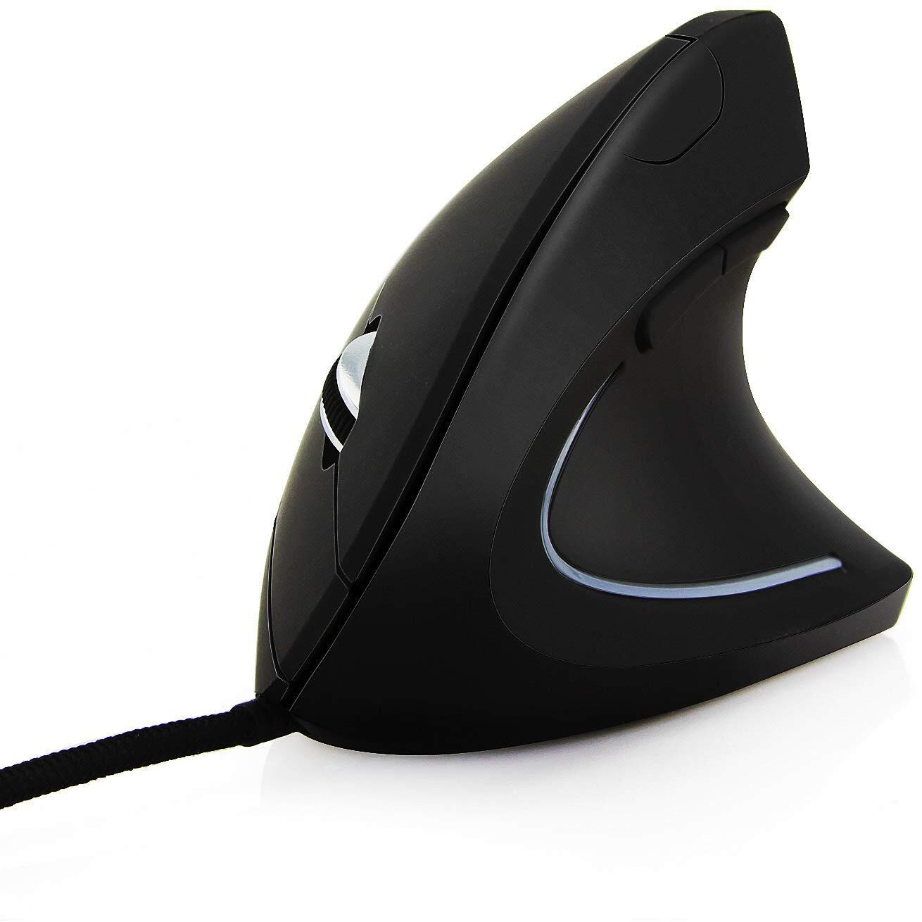 Ai5G Wired Vertical Mouse Adjustable Dpi Laptop Desktop Computer Mouse Optical Mice (For Right Hand)