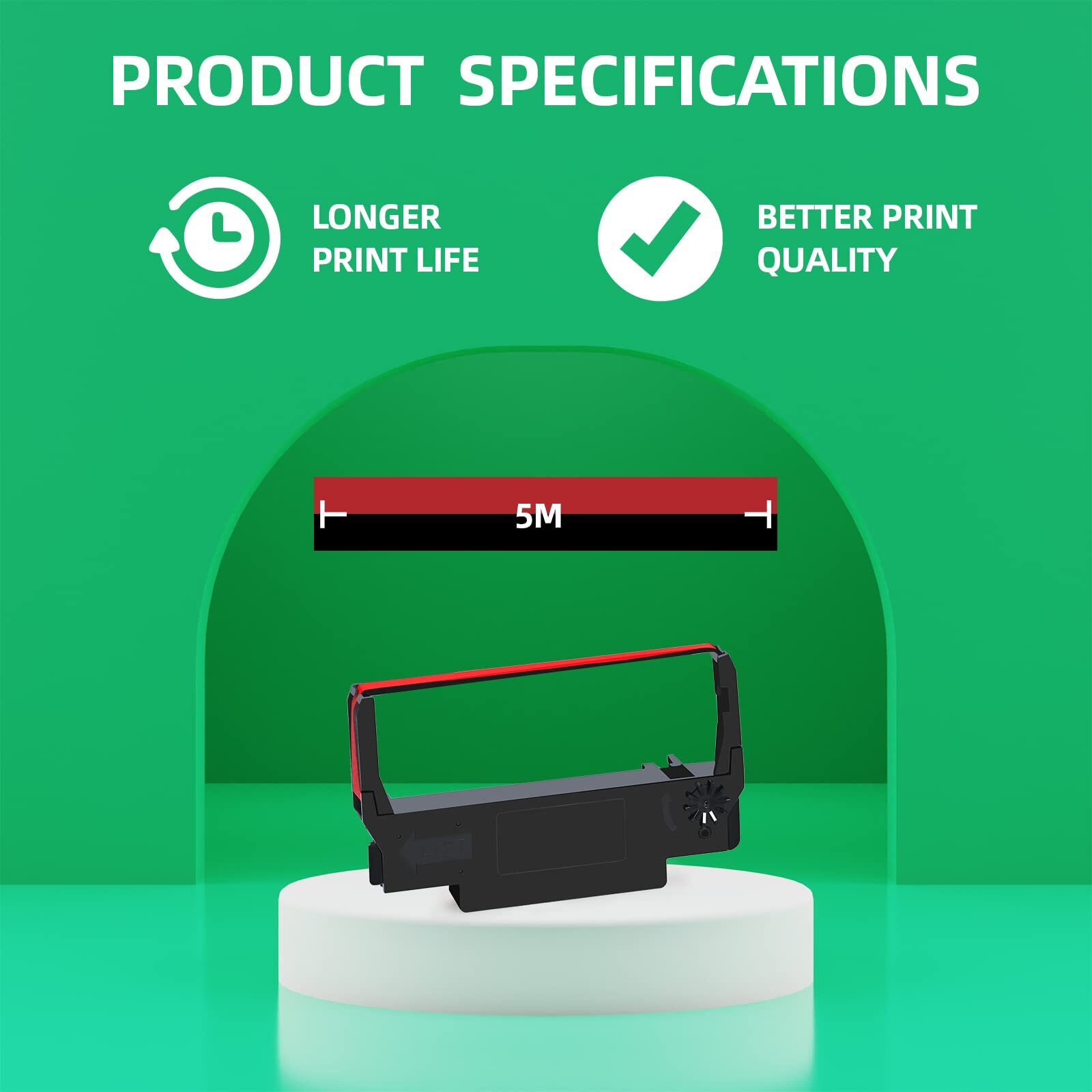 Cosob 12 Pack Erc30 Erc30 Black And Red Erc-30 Erc30/34/38 Ribbon Compatible With Epson Tm-U220 M188B Erc30 Erc34 Erc38 Nk506 Printer