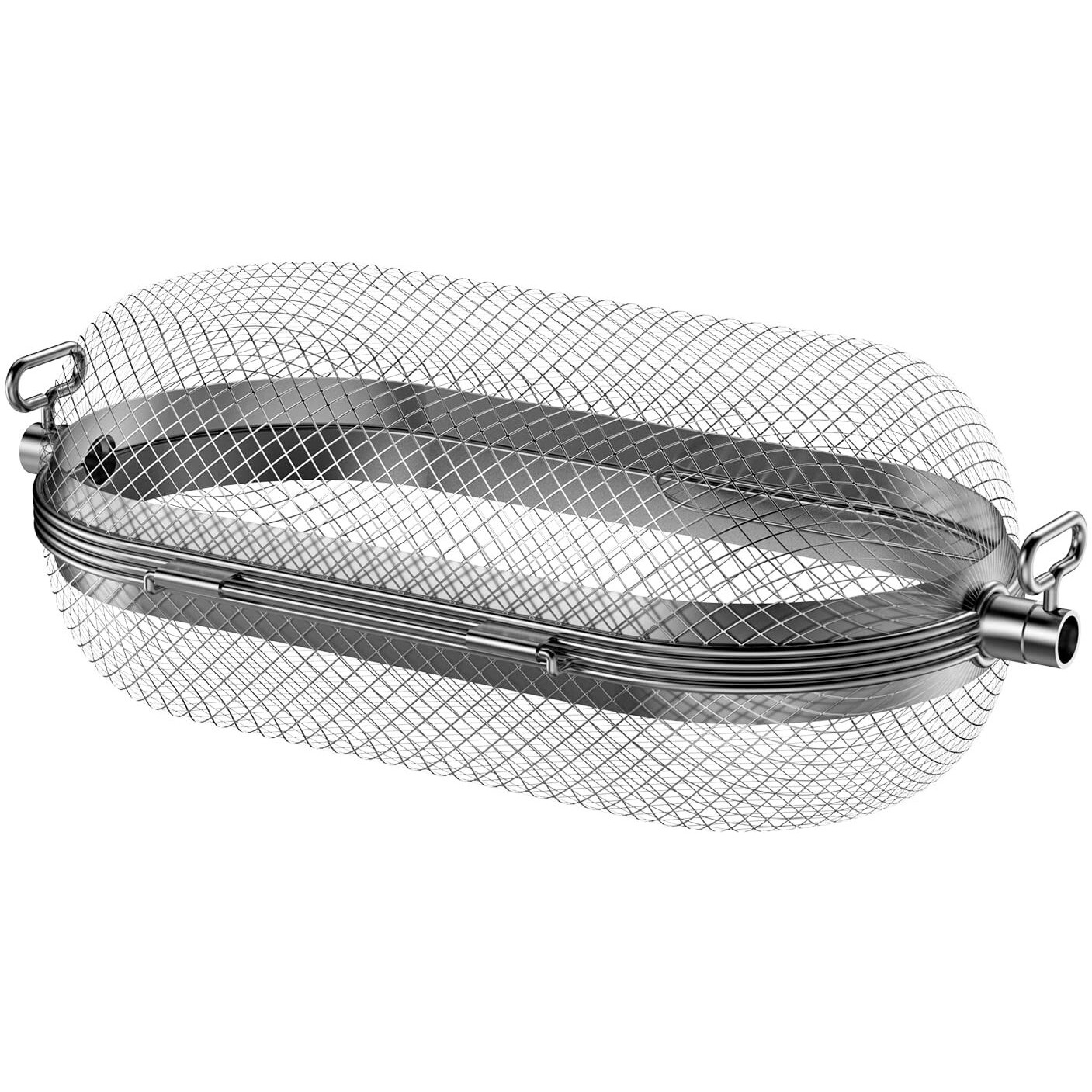 Ls'Babq Rotisserie Grill Basket For Napoleon Grill 64000 Bbq Accessories Fit Most Spit Rods Of Grills Rotisserie Stainless Steel