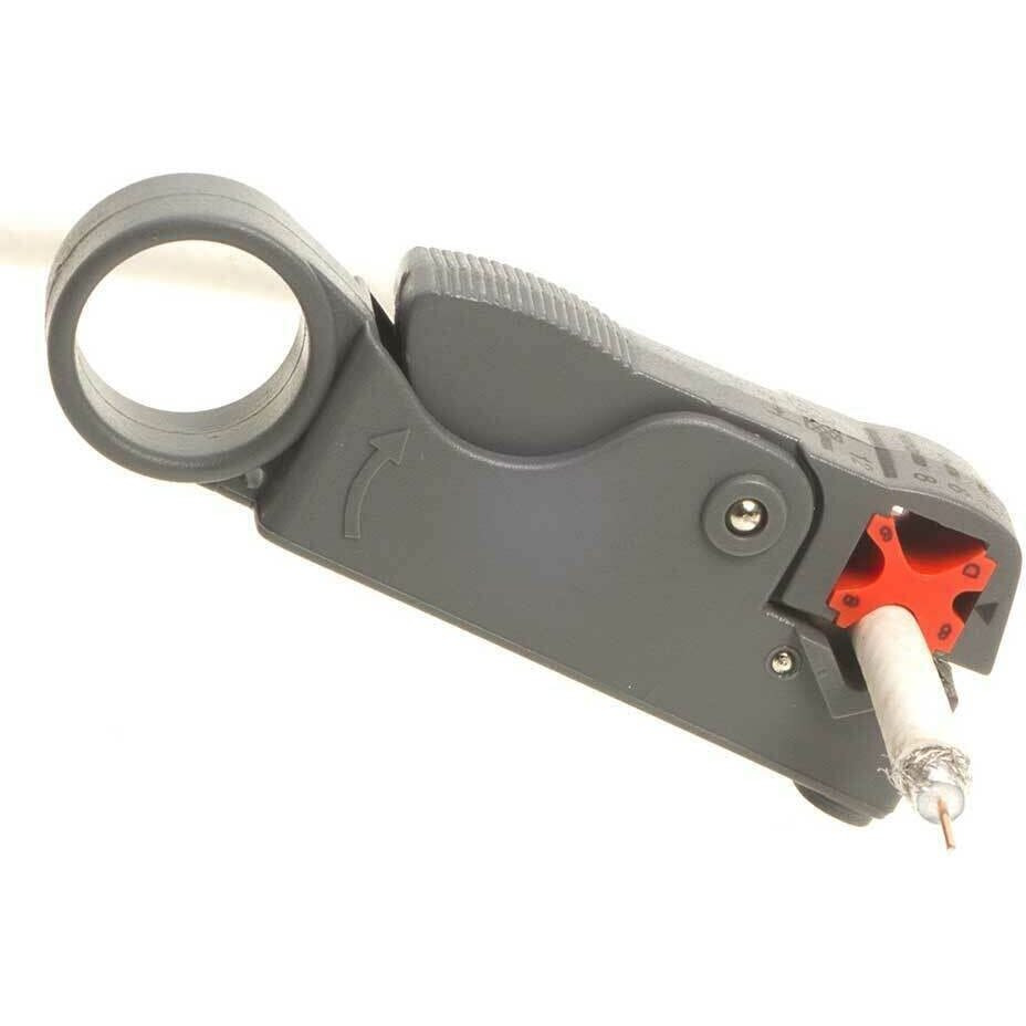 Rotary Coax Coaxial Cable Stripper Cutter Tool Rg58 Rg6 Rg59 Quad