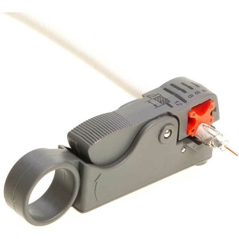 Rotary Coax Coaxial Cable Stripper Cutter Tool Rg58 Rg6 Rg59 Quad