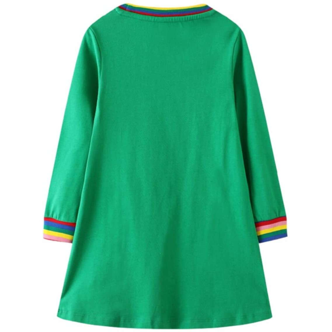 Toddler Girls Dress Baby Cute Cat Dresses Cotton Round Neck Long Sleeve Dress Spring Fall Winter Casual Clothes 4T