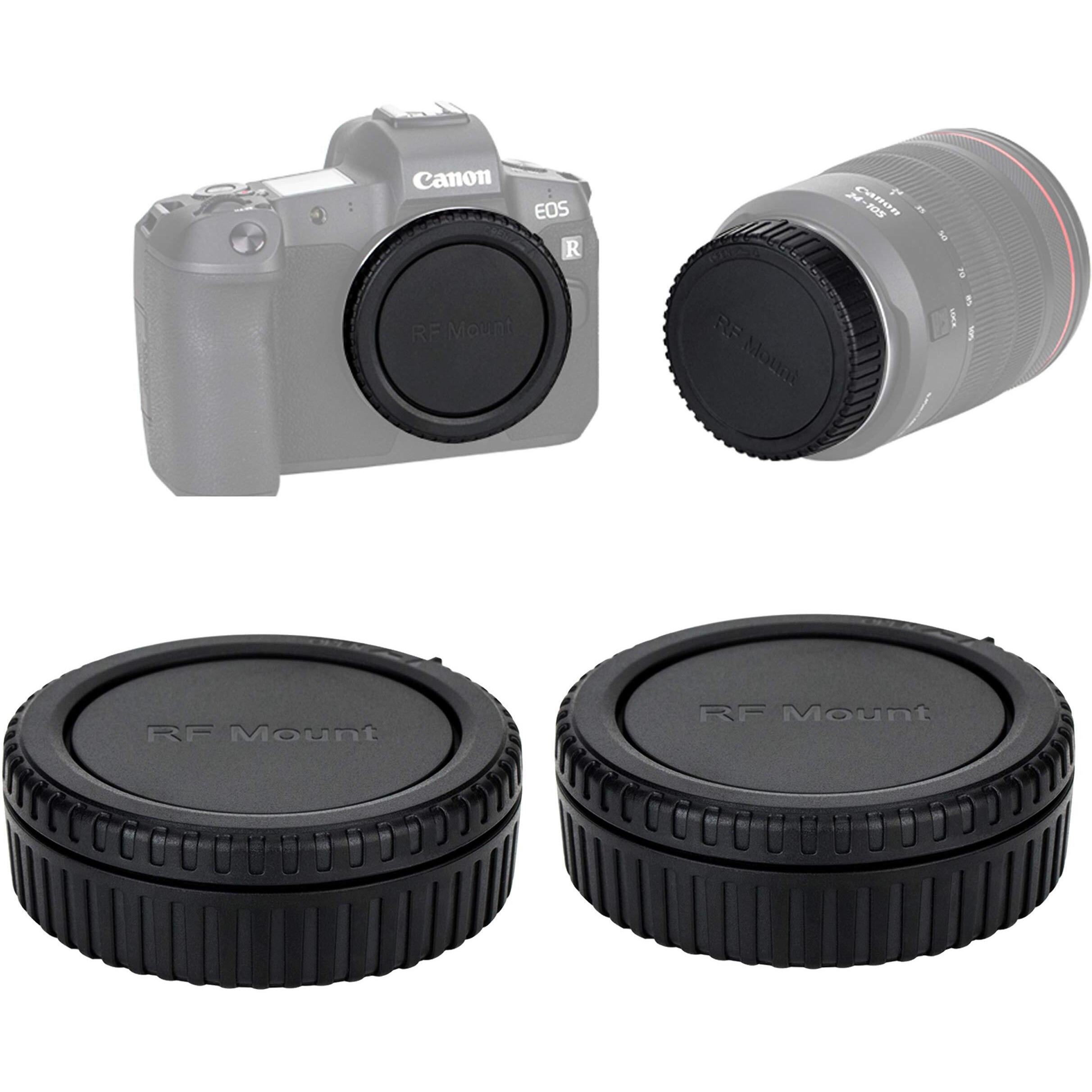 (2 Pack) Jjc Eos Rf Mount Body Cap  Rf Mount Rear Lens Cover Cap  Camera Sensor Protective Body Cap  Compatible With Canon Eos R Mirrorless Camera Eos R Rp Ra R3 R5 R6 R7 R10