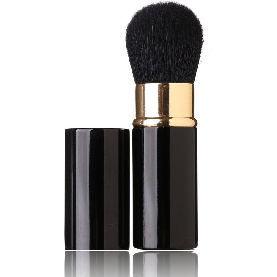 Retractable Makeup Brush - Goat Hairs - Portable Face Loose Powder Foundation  Mini Blush Brush Beauty Cosmetic Tool