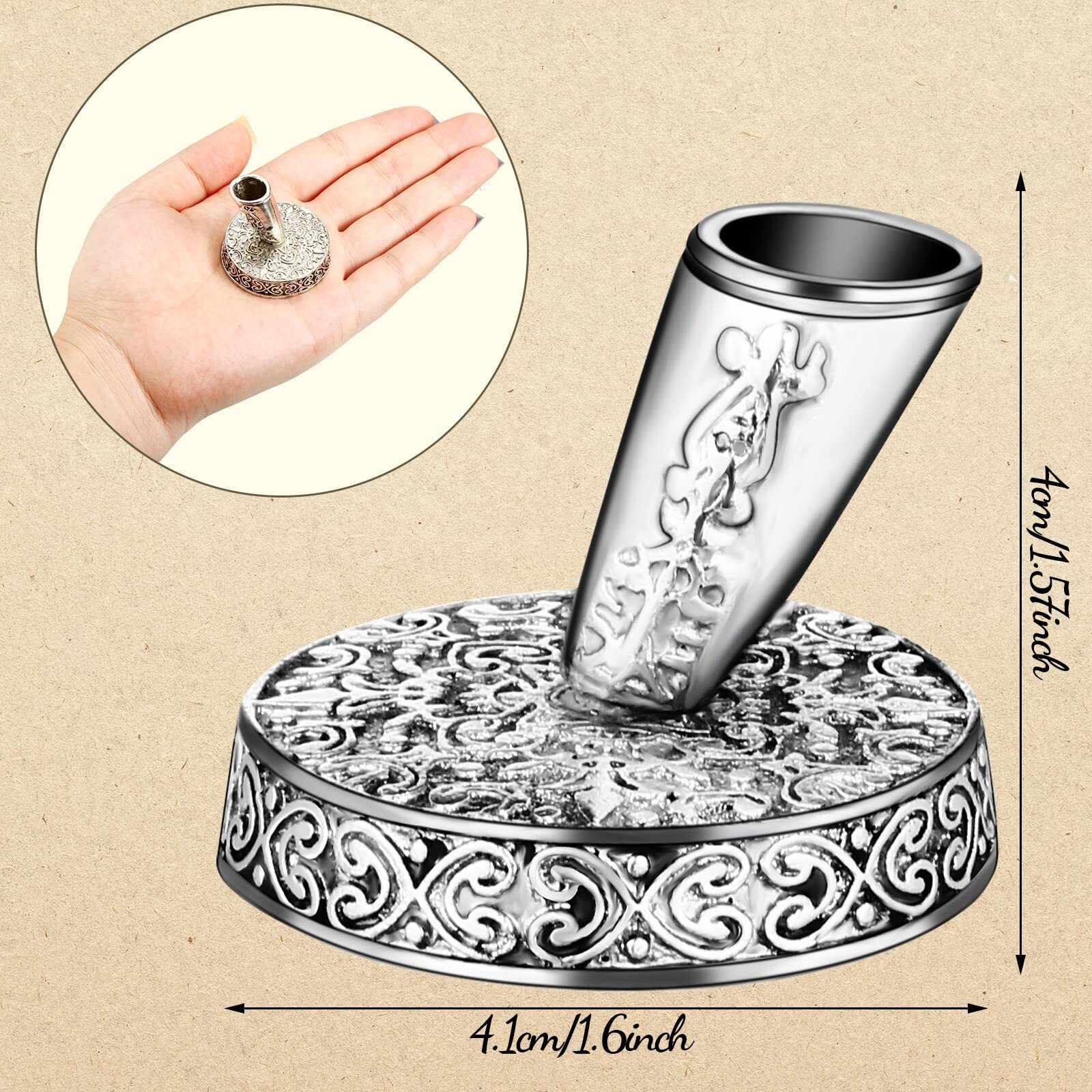 Gersoniel Feather Ballpoint Pen With Vintage Pen Holder  Black Ink  Classic Style  Includes 5 Pieces Refill