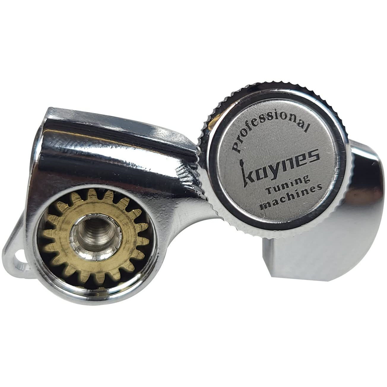 Kaynes Guitar Locking Tuners - 181 Chrome Silver Lock String Tuning Keys Pegs Machine Heads Tuners For Strat Tele St Tl Lp Sg Most Electric Or Acoustic Guitars (6 Inline For Right  Chrome)