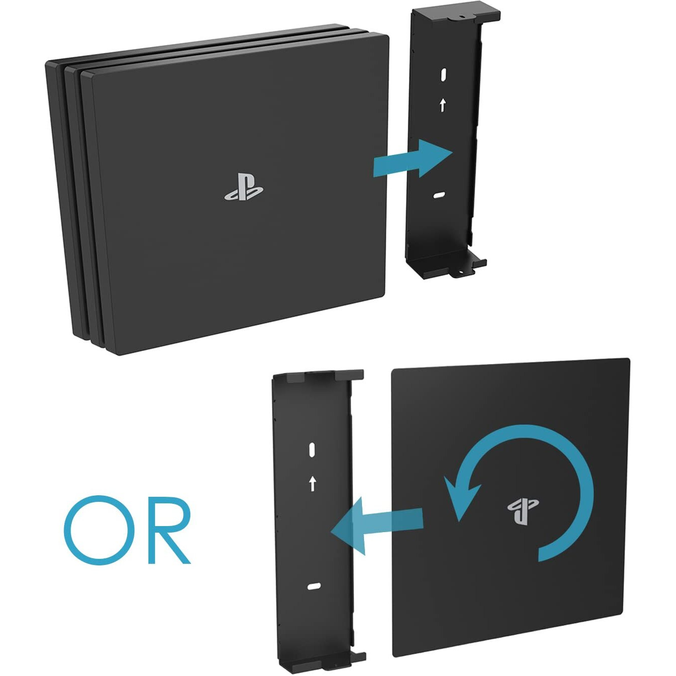 Bylitco Wall Mount For Ps4 Pro Mount On The Wall Or Under The Desk Solid Metal