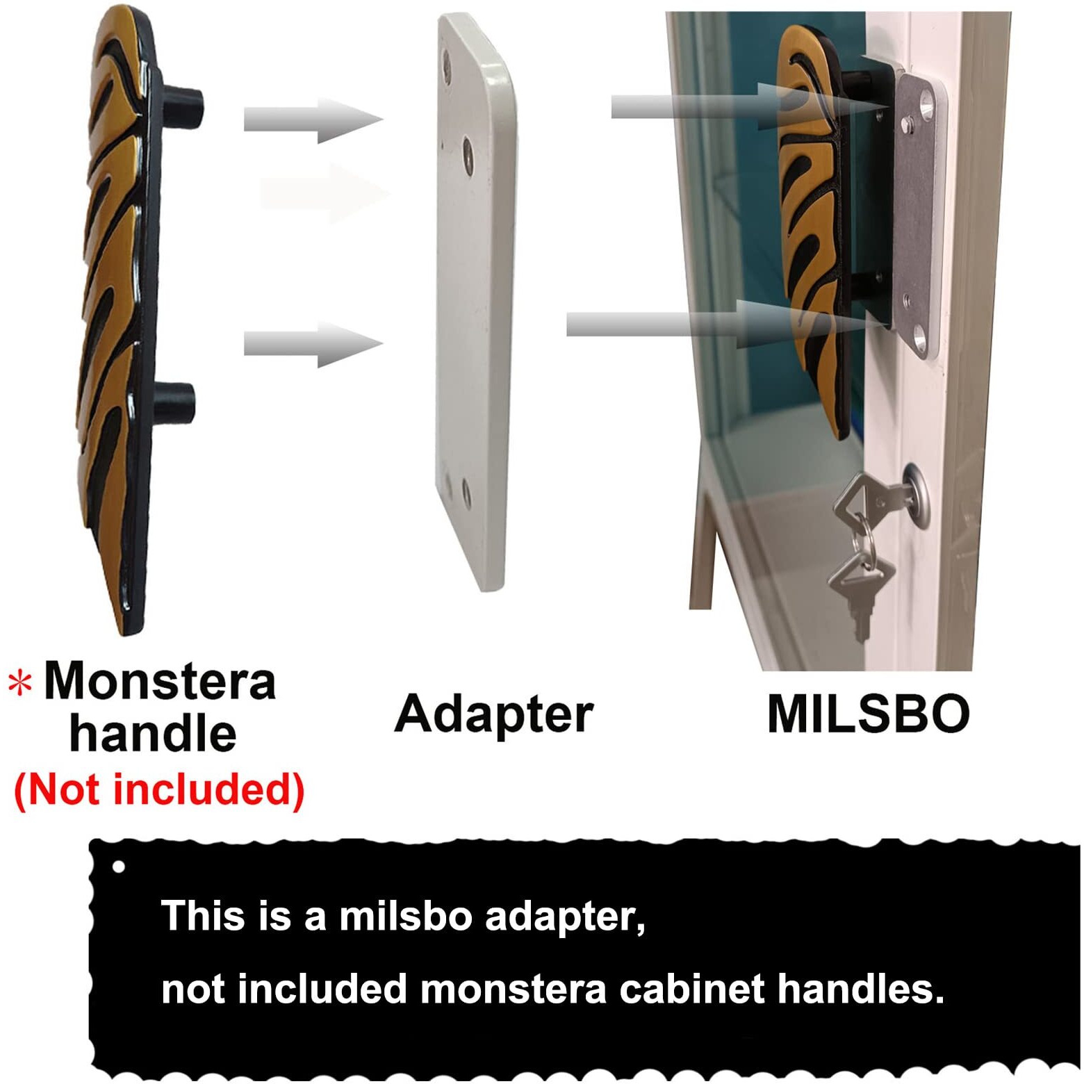 Piaolgyi 2 Pcs White Cabinet Handle Adapter For Milsbo Greenhouse Cabinet Cabinet Handles Accessory Compatible With Ikea Milsbo Cabinet Adapter Sets Only