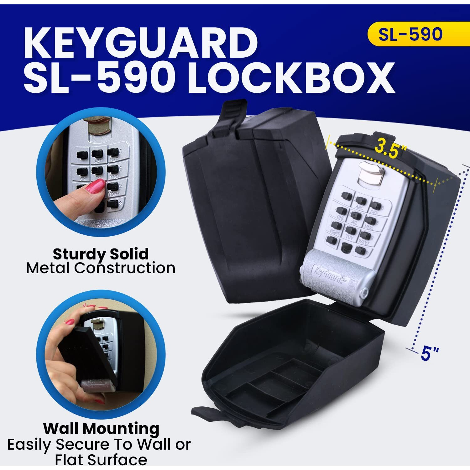 Keyguard Pro Sl-590-Cvr Outdoor Lock Box With Protective Rubber Cover Medium