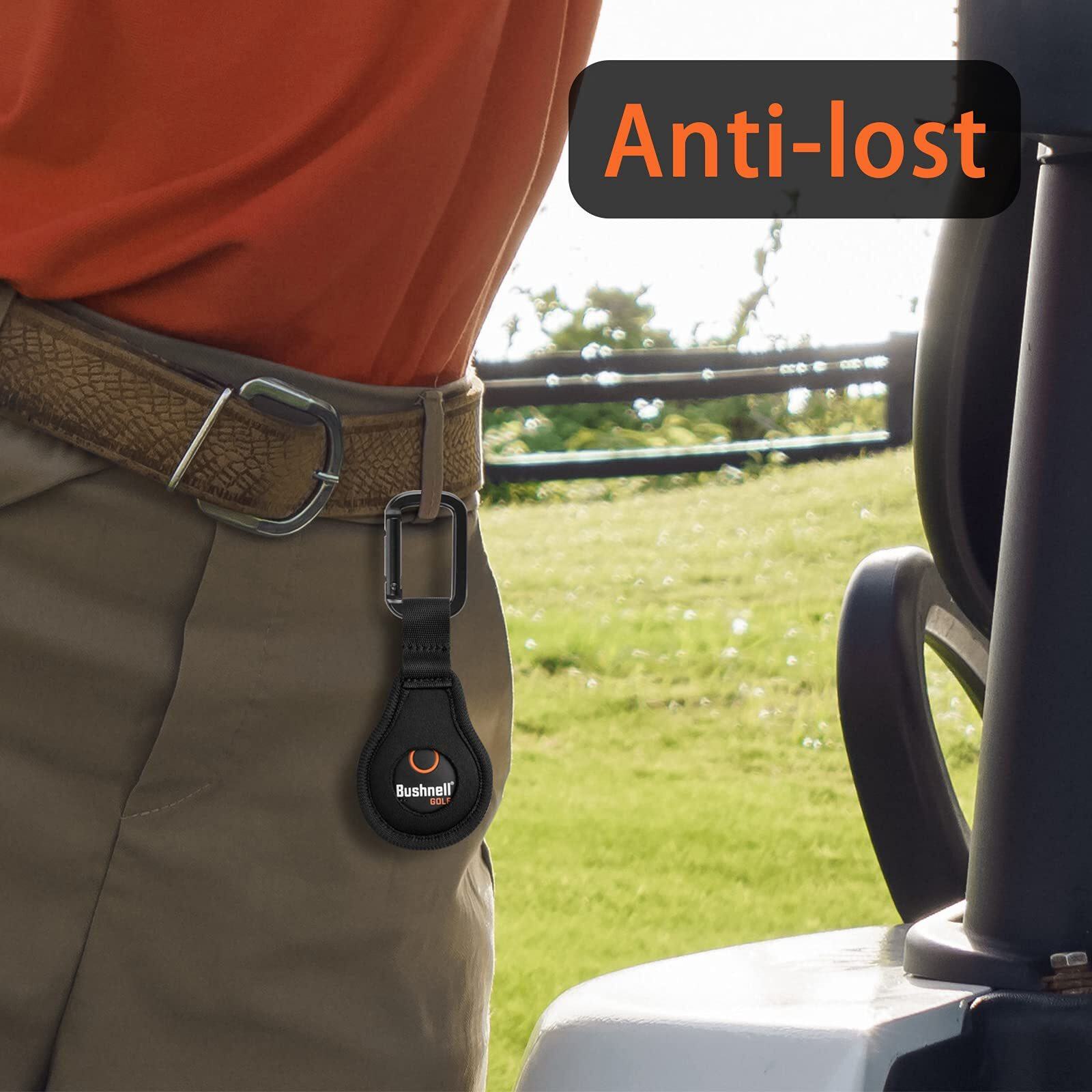 Xxerciz Neoprene Protective Case For Bushnell Wingman/2 Golf Gps Speaker Button  Carabiner Anti-Lost Holder