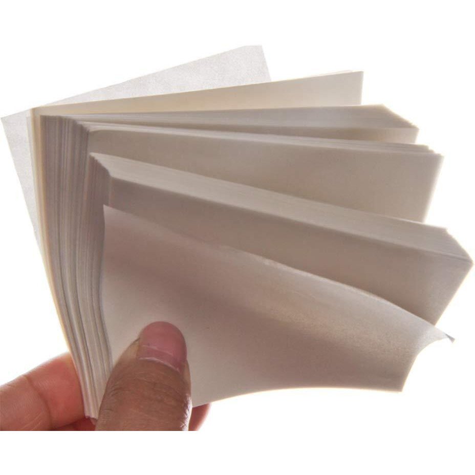 Rebrisbol Weighing Paper 500Pcs  3.5 X 3.5 Inches Laboratory Sample Weighing Paper  Non-Stick Non-Absorbing  High-Gloss For Scale Measurement Samples Transfer
