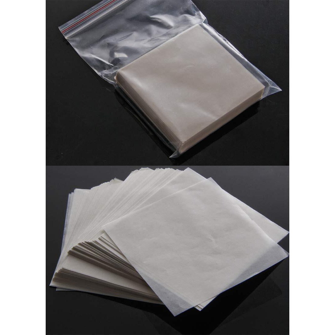 Rebrisbol Weighing Paper 500Pcs  3.5 X 3.5 Inches Laboratory Sample Weighing Paper  Non-Stick Non-Absorbing  High-Gloss For Scale Measurement Samples Transfer