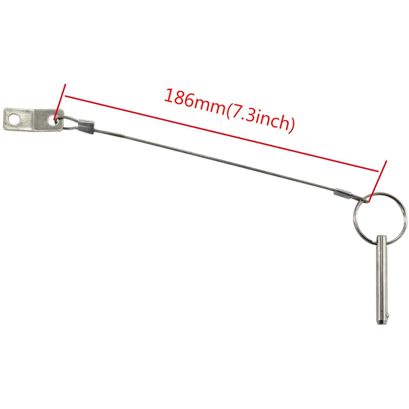 4Pieces Of Quick Release Pin 1/4&quot&quot Diameter  Usable Length 2&quot&quot(50Mm)  Total Length 2-1/2&quot&quot(63Mm) Full 316 Stainless Steel  Bimini Top Pin  Marine Hardware