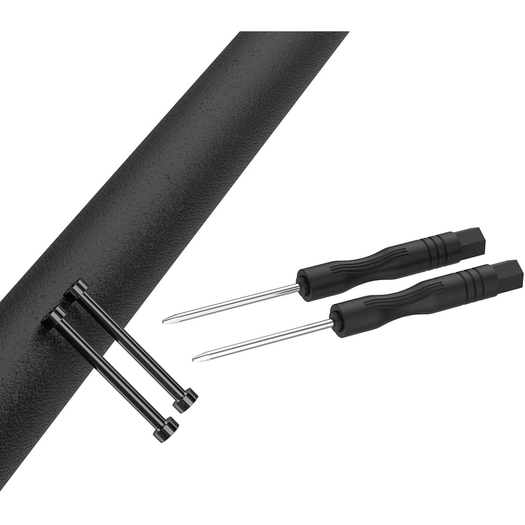 Lijinlan Compatible With Amazfit T-Rex/T-Rex Pro Screw Rod Accessory  2Pcs Stainless Steel Link Bar Replacement Screws With 2Pcs Screwdrivers Removal Tool For Amazfit T Rex Accessory (Black)