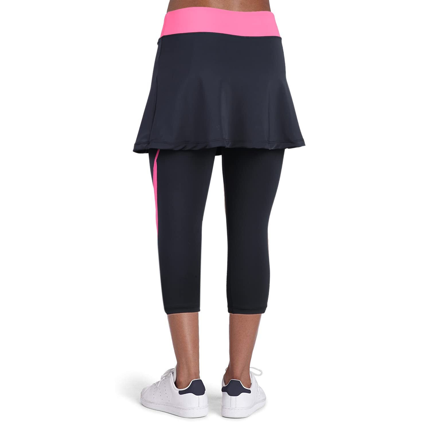 Anivivo Women Yoga Legging Skirts With Pockets Tight Skirted Pants For Tennnis Clothing Skorts(Pink M)