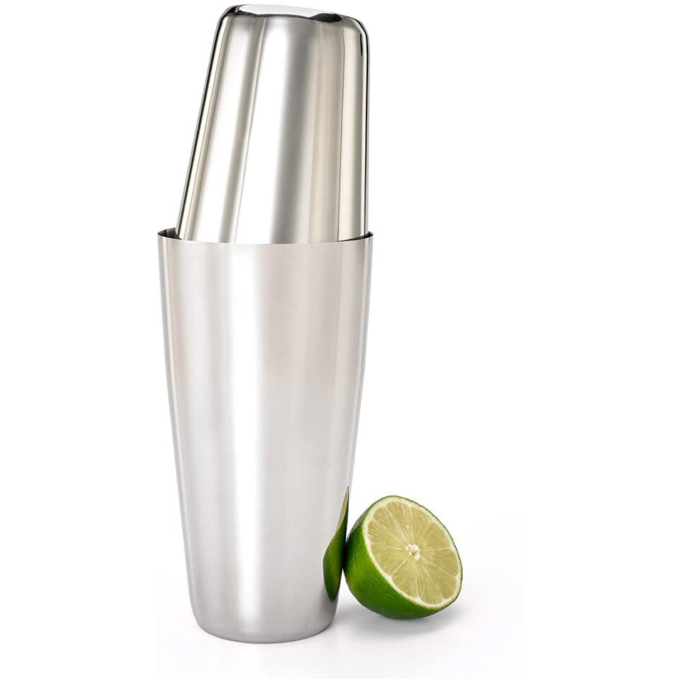 Barfly Superfly Tin Set Cocktail Shaker  (18 Oz And 28 Oz)  Heavyweight Stainless  (M37161)