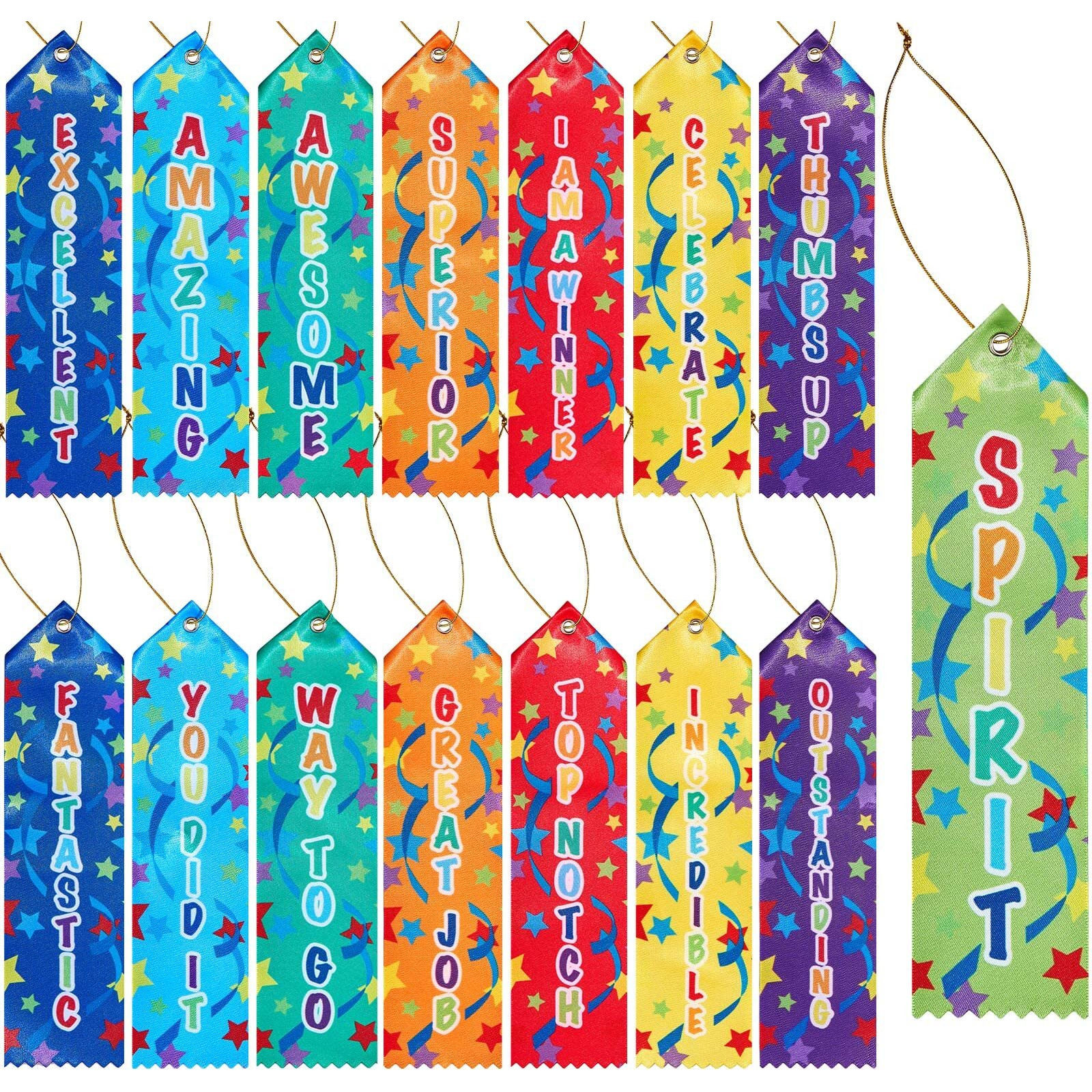 Lewtemi Fun Award Ribbons Honorable Mention Ribbon Medal Prize Ribbons Participation Ribbon With Event Card And Rope For Competition Sports Event School Contest Student Awards And Incentives