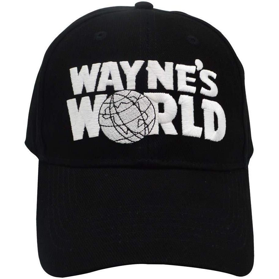 Aiugko Wayne's Hat Adjustable Unisex Embroidered Trucker Baseball Cap Black
