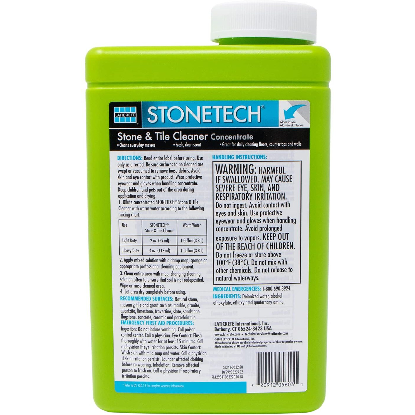 Stonetech Stone & Tile Cleaner  1 Quart/32Oz (946Ml) Bottle