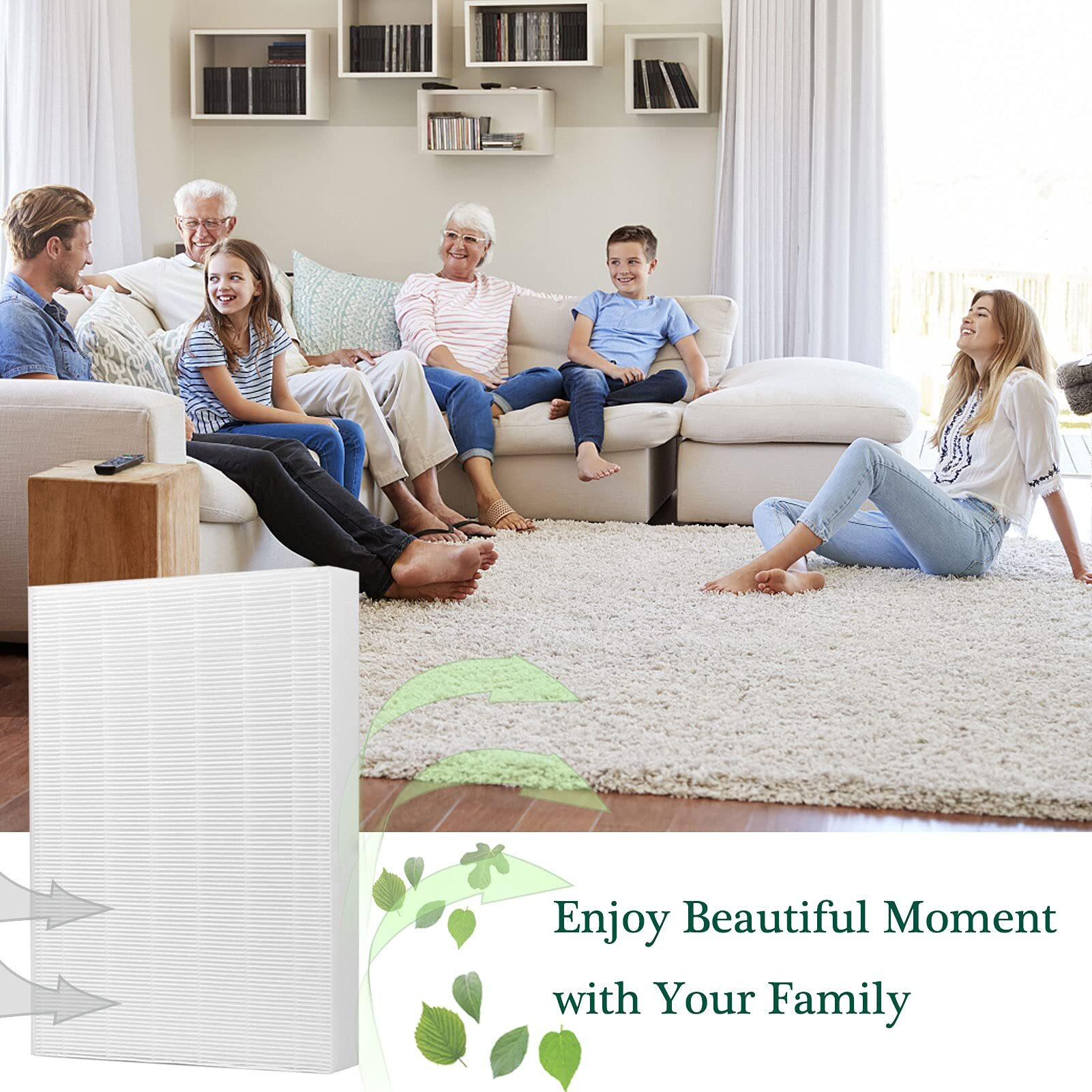 Replacement Filter For Coway Ap1512Hh Ap-1512Hh-Fp  3304899 Filter With 6 Pack Carbon Pre-Filters