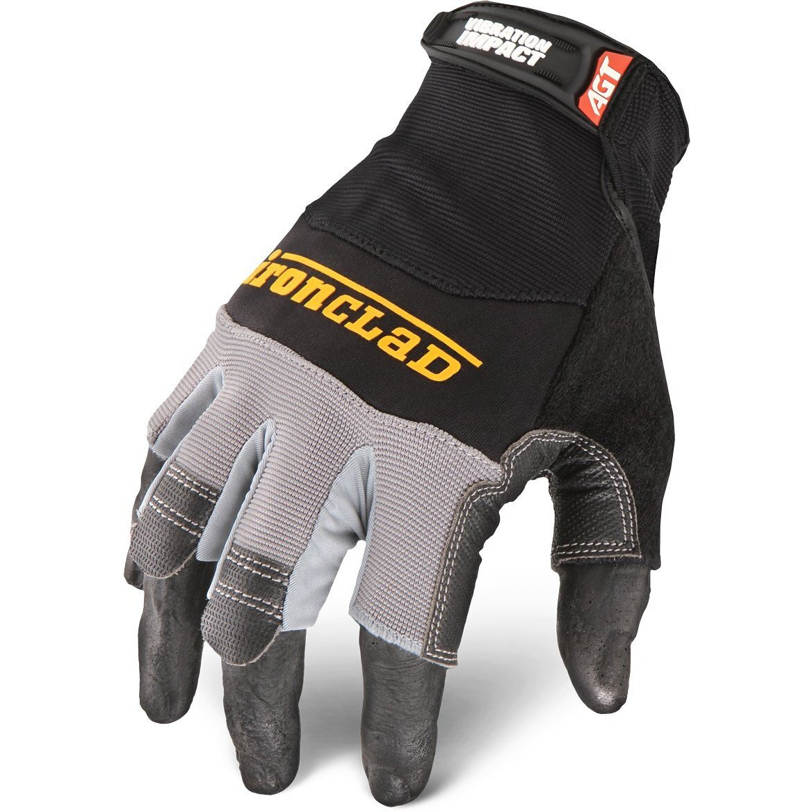 Ironclad Mens Work Glove Mach 5 Vibration Impact  Black And Grey  X-Large Pack Of 1 Us