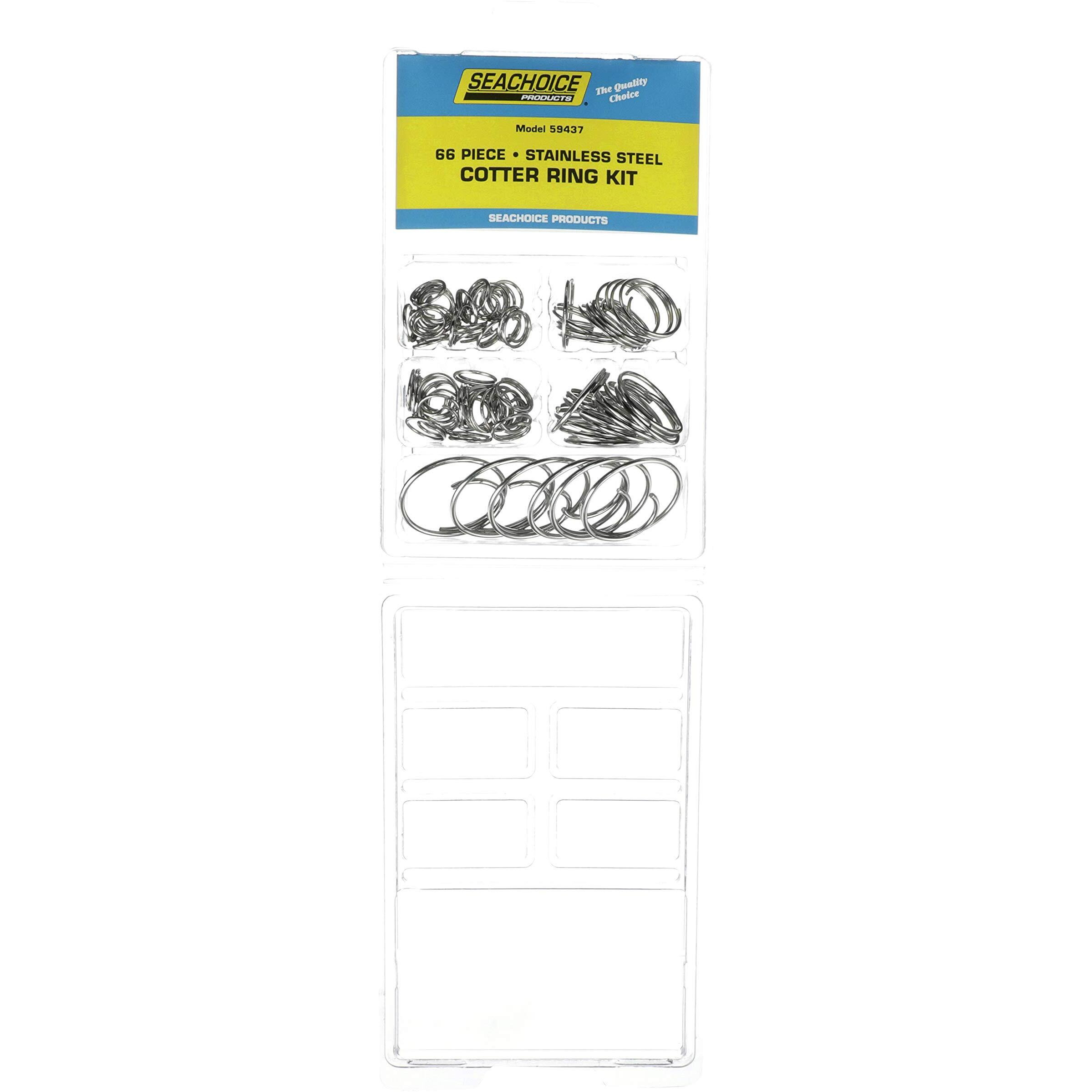 Seachoice Stainless Steel Cotter Ring Kit  66 Piece  All Popular Sizes