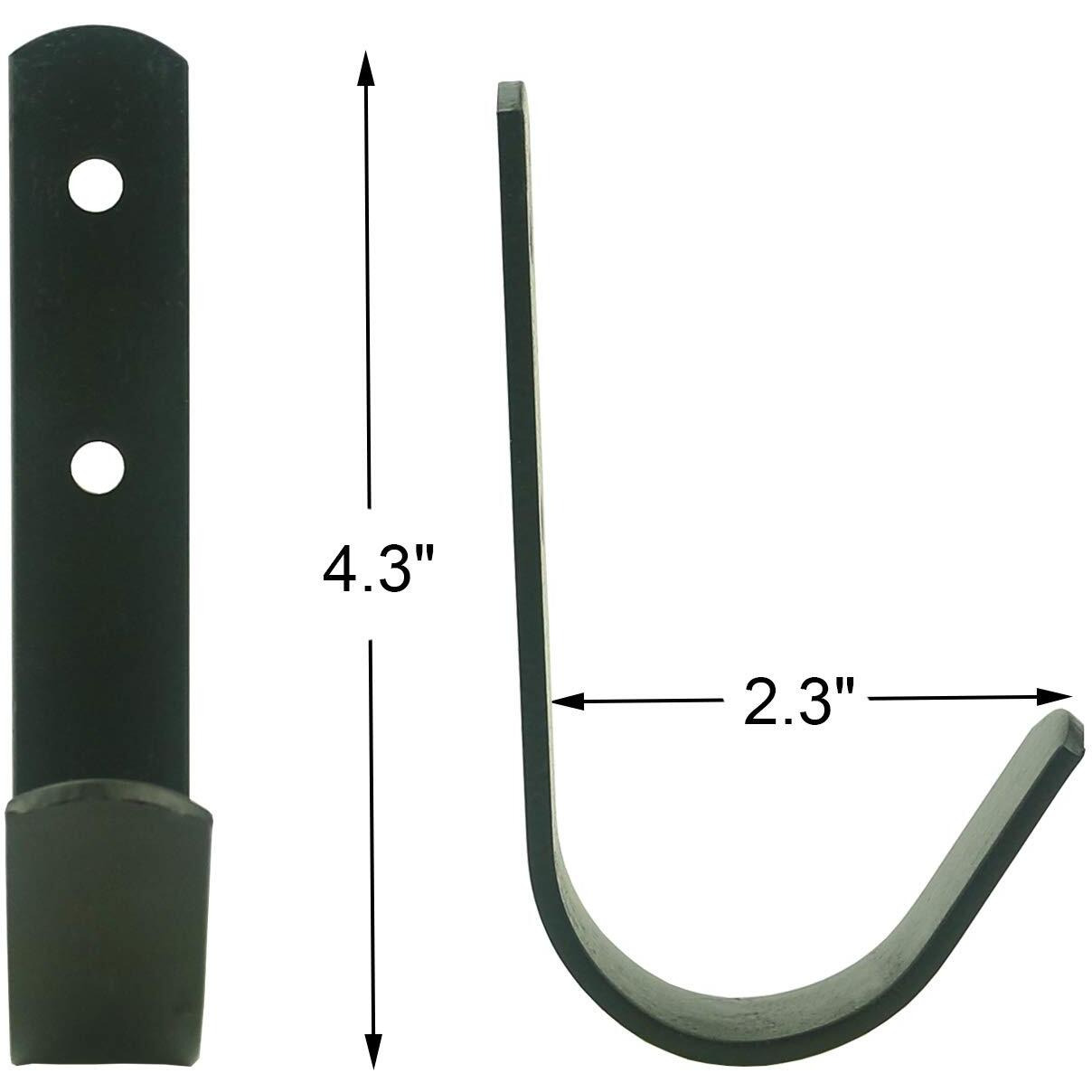 Tinsow 5 Pcs Heavy Duty Garage Storage Wall Mount J Hooks Hose Hook Keep Your Hoses Coiled And Equipment Organized (5)