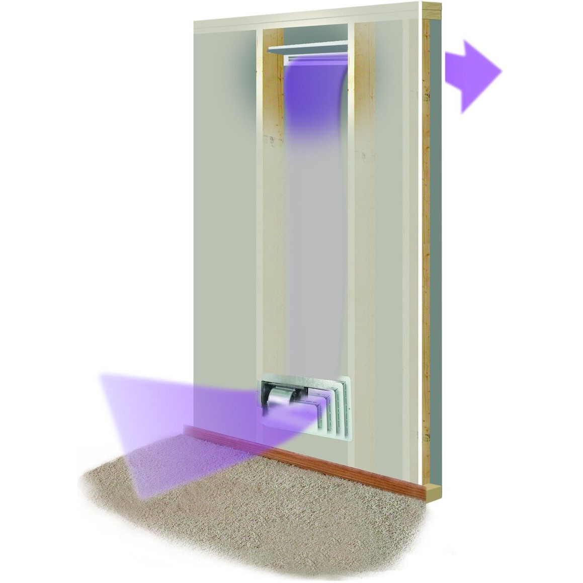 Tjernlund As2 Aireshare Room To Room Transfer Fan With Multiple Speeds 130 Cfm