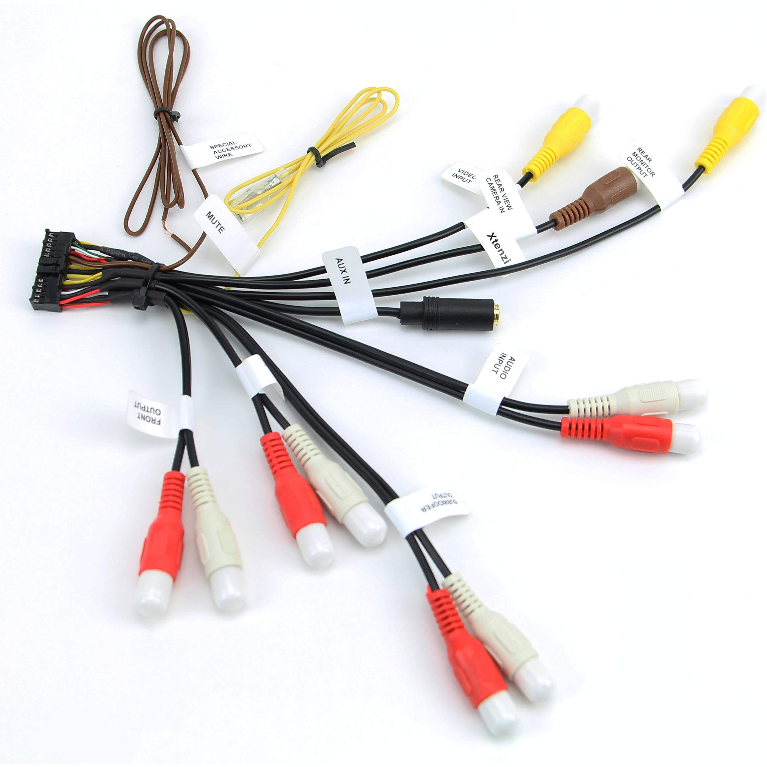 Xtenzi Rca Cord Assembly Harness Car Audio Video Compatible With Pioneer Avic Avh Cdp1803 - Xt91909