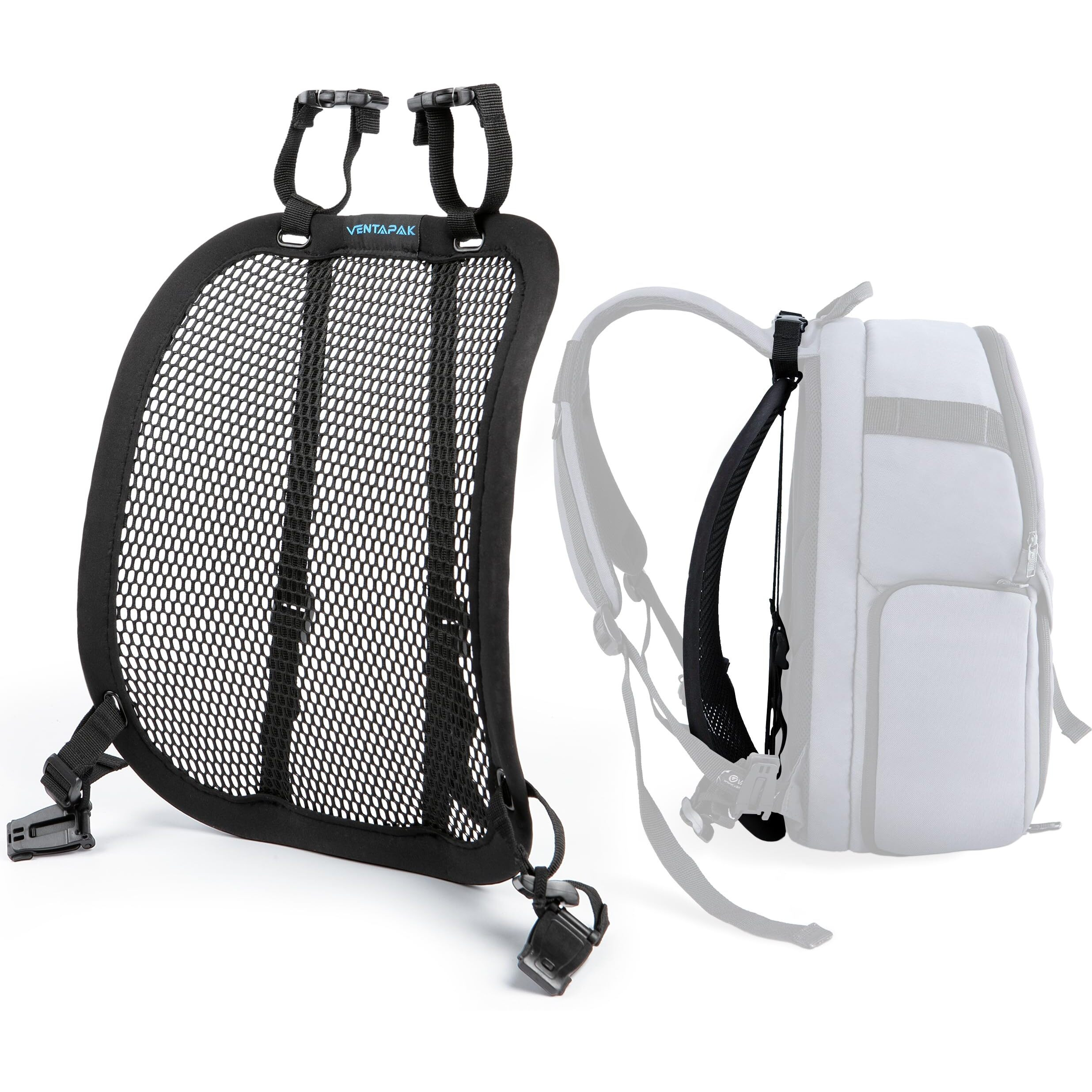 Ventapak Lightweight Ventilation Backpack Spacer - Frame For Hiking  Commuting & Biking Backpacks - Large Mesh Ventilation  Rucksack Frames For Improved Airflow Reduced Sweat