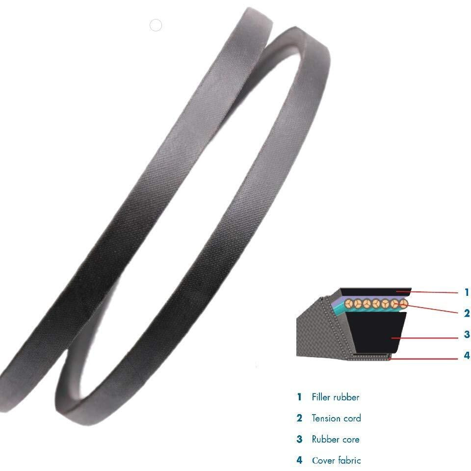 Lawn Mower Tractor Deck Belt 5/8"" X 182 1/2"" Replacement For Country Clipper D-3776-W D-3914 52"" Deck Series Sr205 Sr210 Sr215 Sr220 Sr355 Sr360 Sr365 Sr370 Sr1005 Sr1010 Sr1015 Sr1020