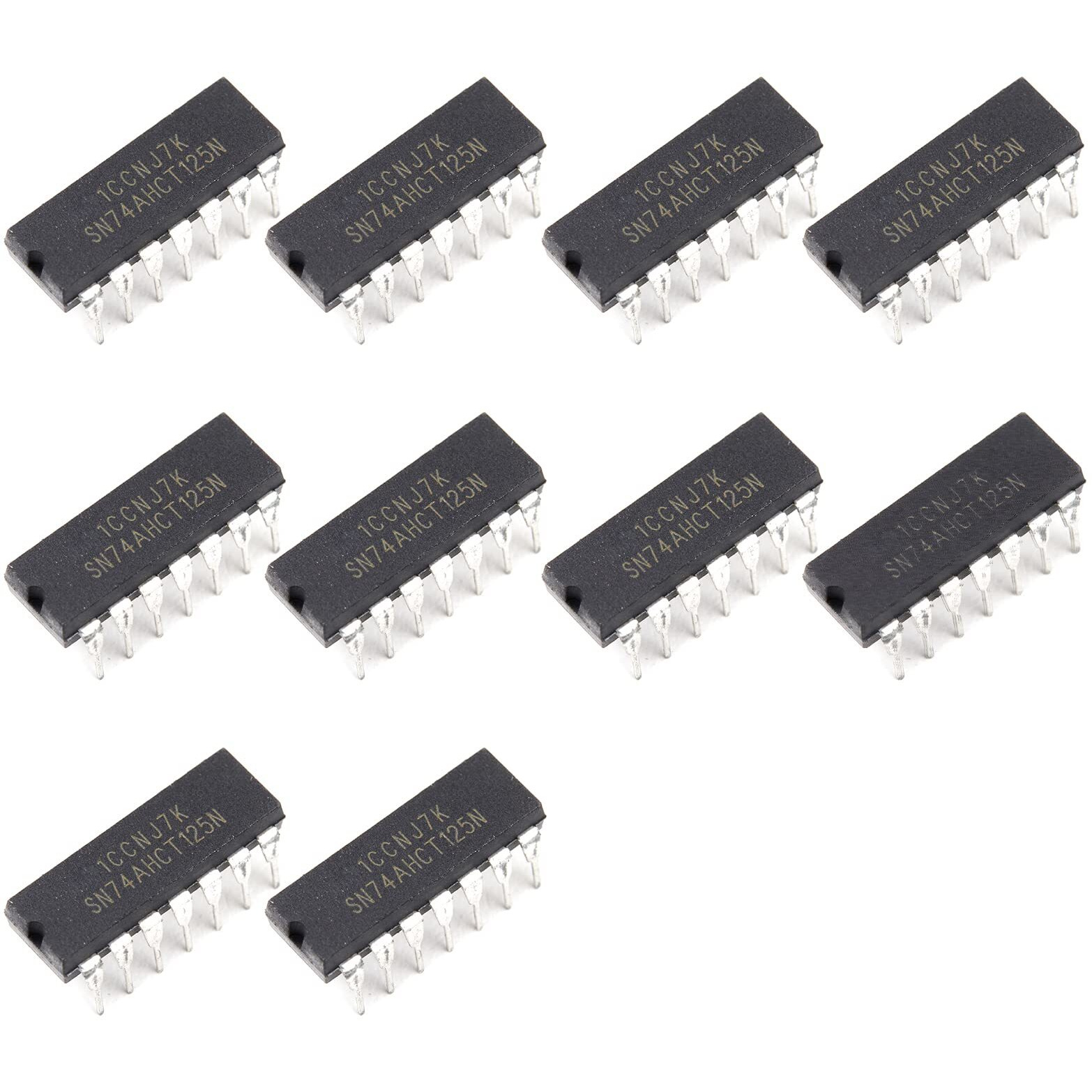 Bridgold 10Pcs Sn74Ahct125N Sn74 Quadruple Bus Buffer Gates With 3-State Outputs Ic Dip-14.